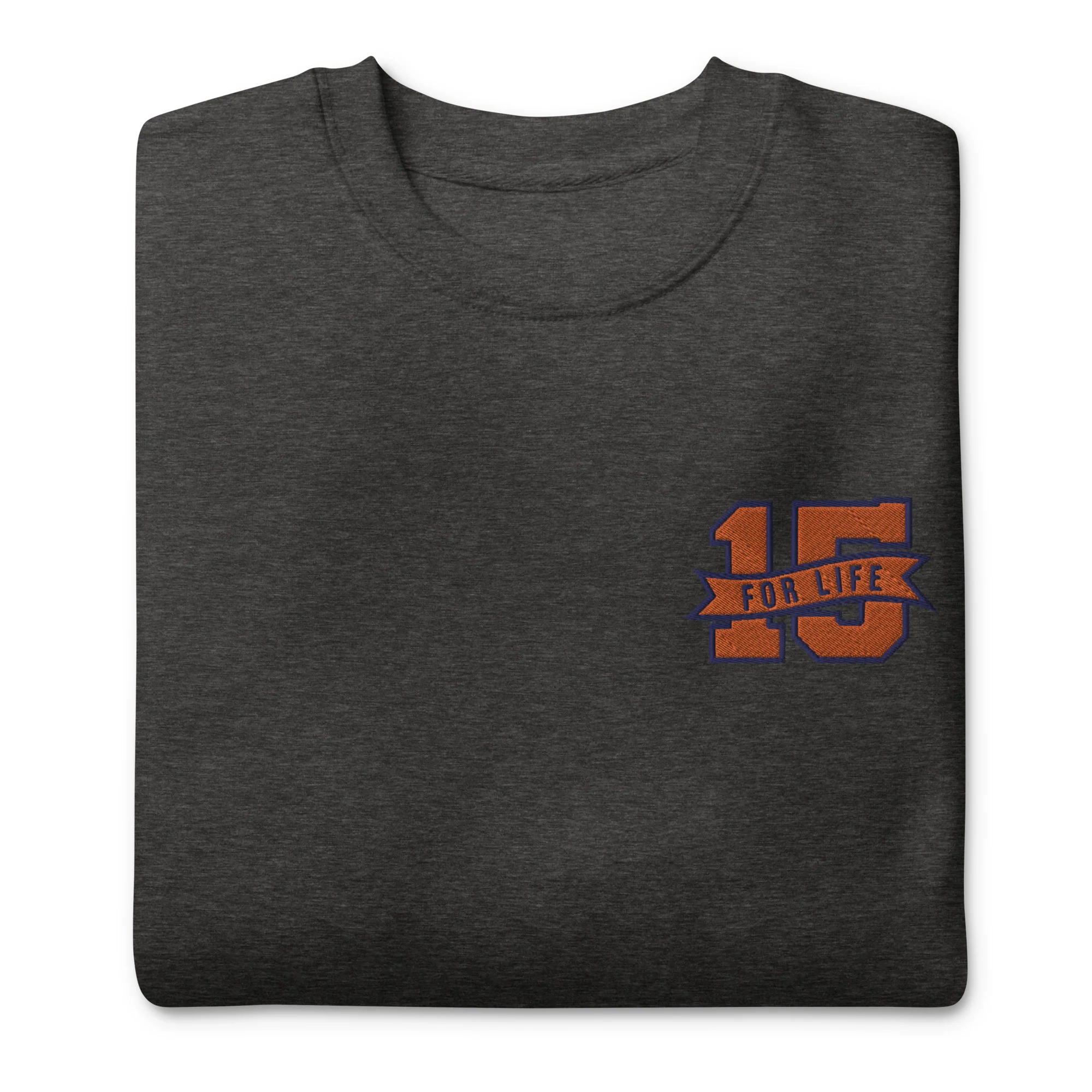 15 For Life Unisex Embroidered Crew Neck Sweatshirt - Image 4