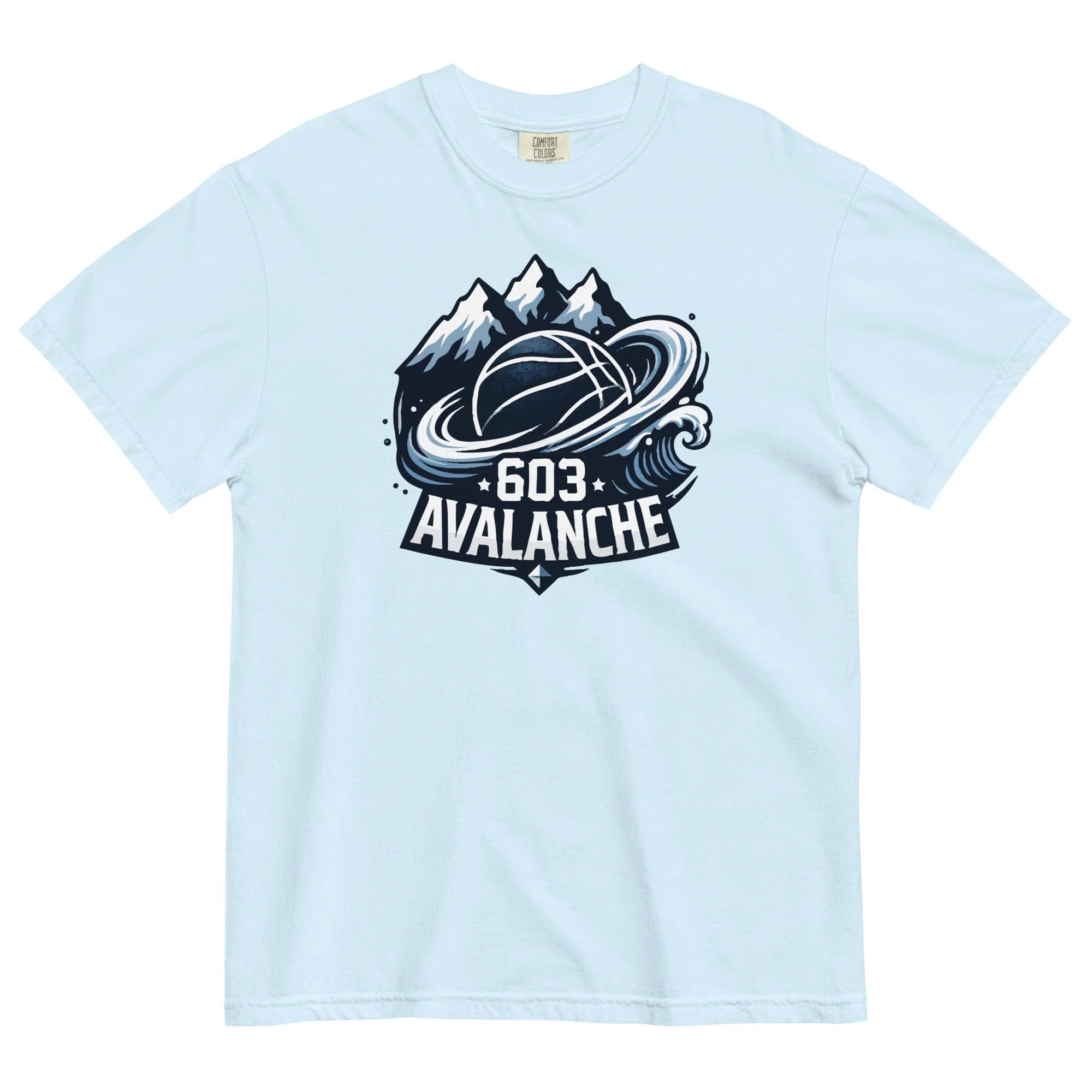 603 Avalanche Logo Unisex Garment-dyed T-Shirt - Image 4