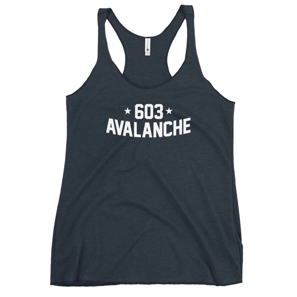 603 Avalanche Text Women's Racerback Tank - Image 2