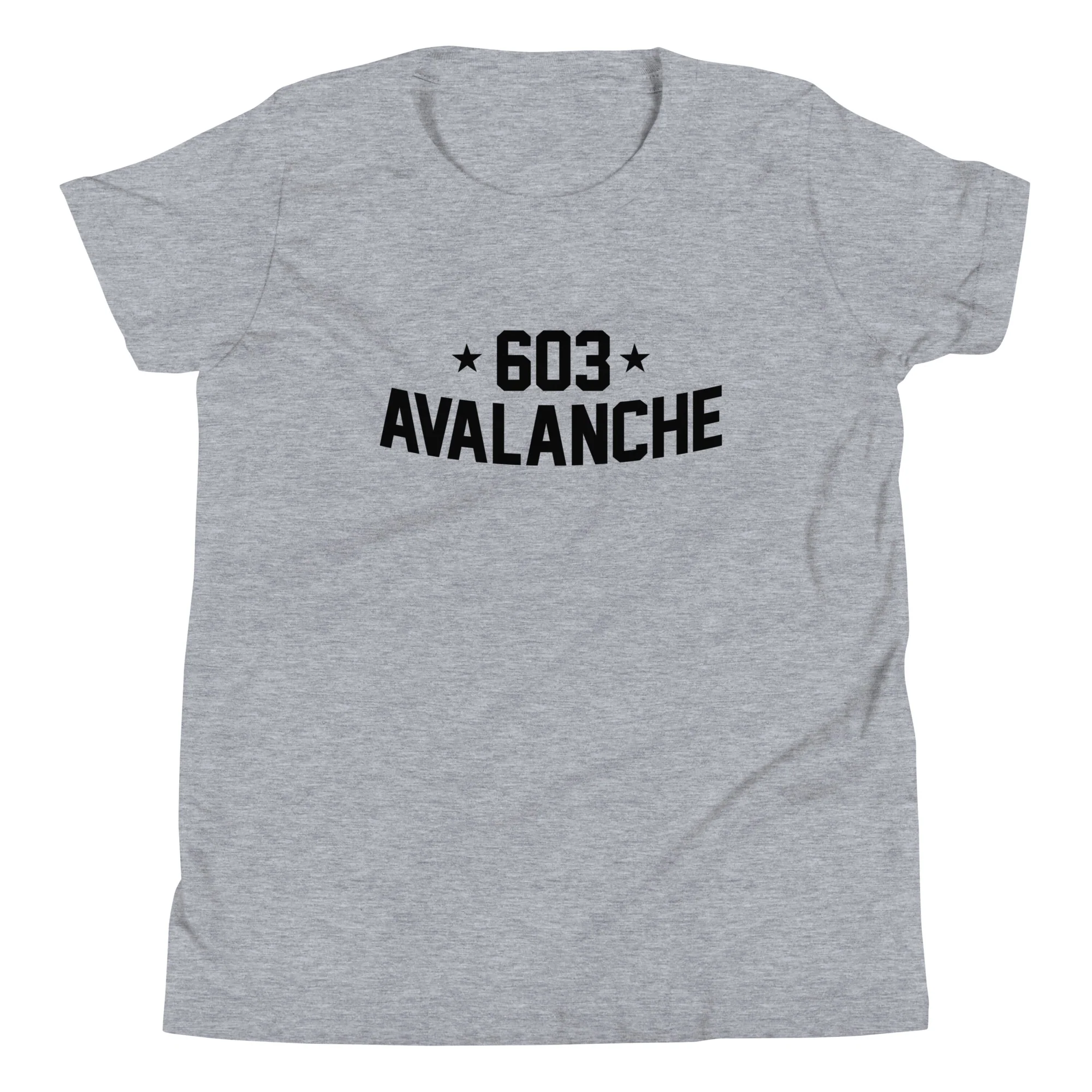 603 Avalanche Text Youth Short Sleeve T-Shirt - Image 3