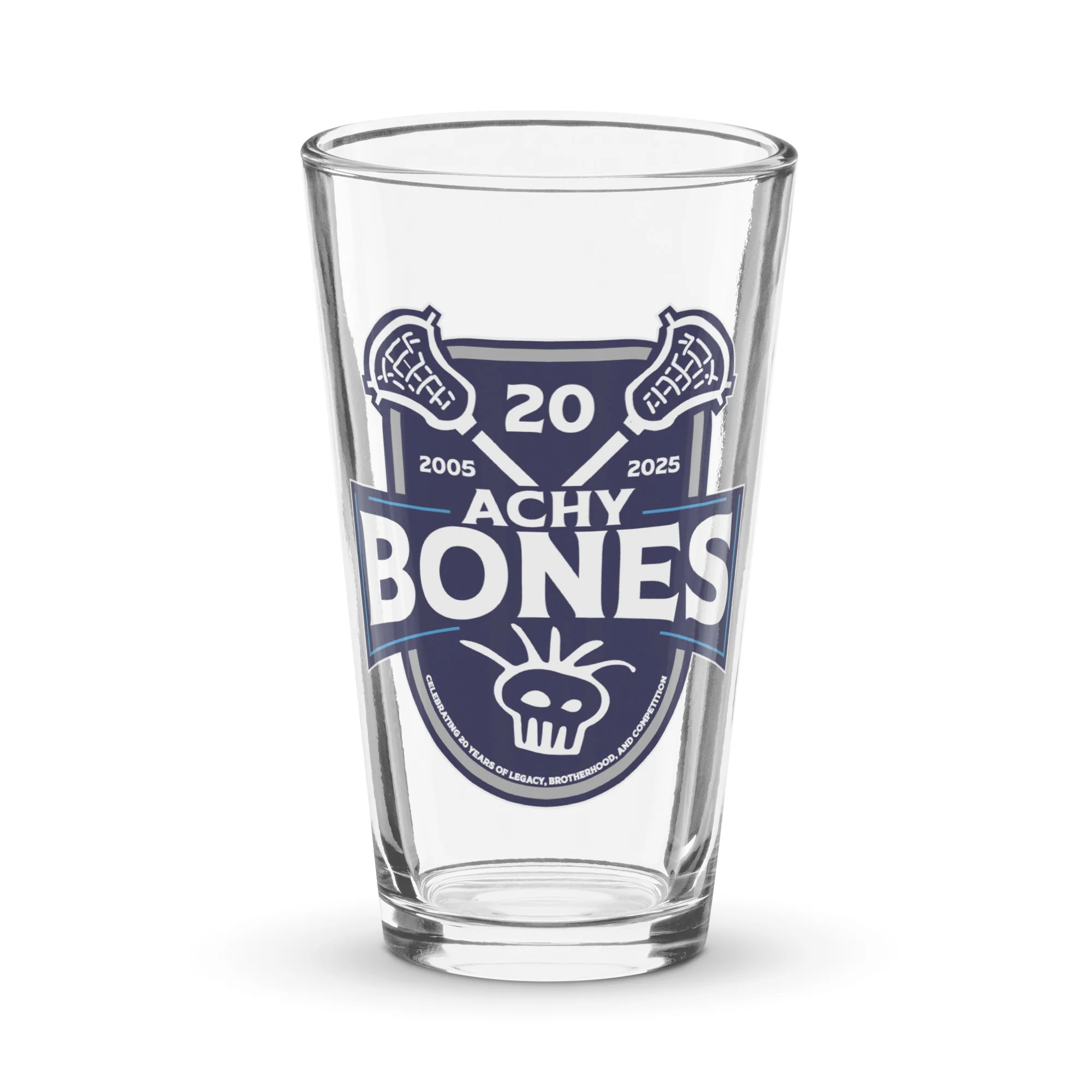 Achy Bones Shaker pint glass