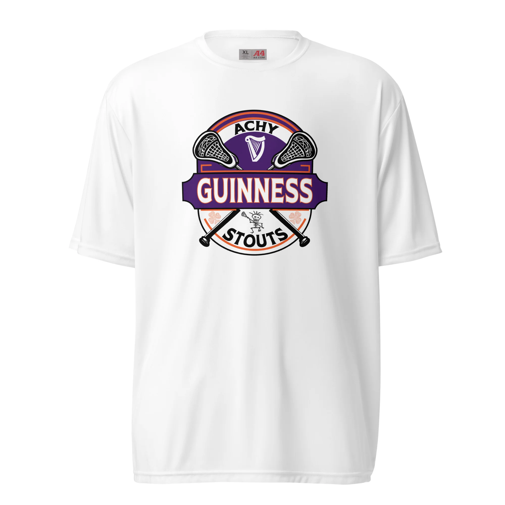 Achy Stouts Classic Unisex Performance T-Shirt - Image 3