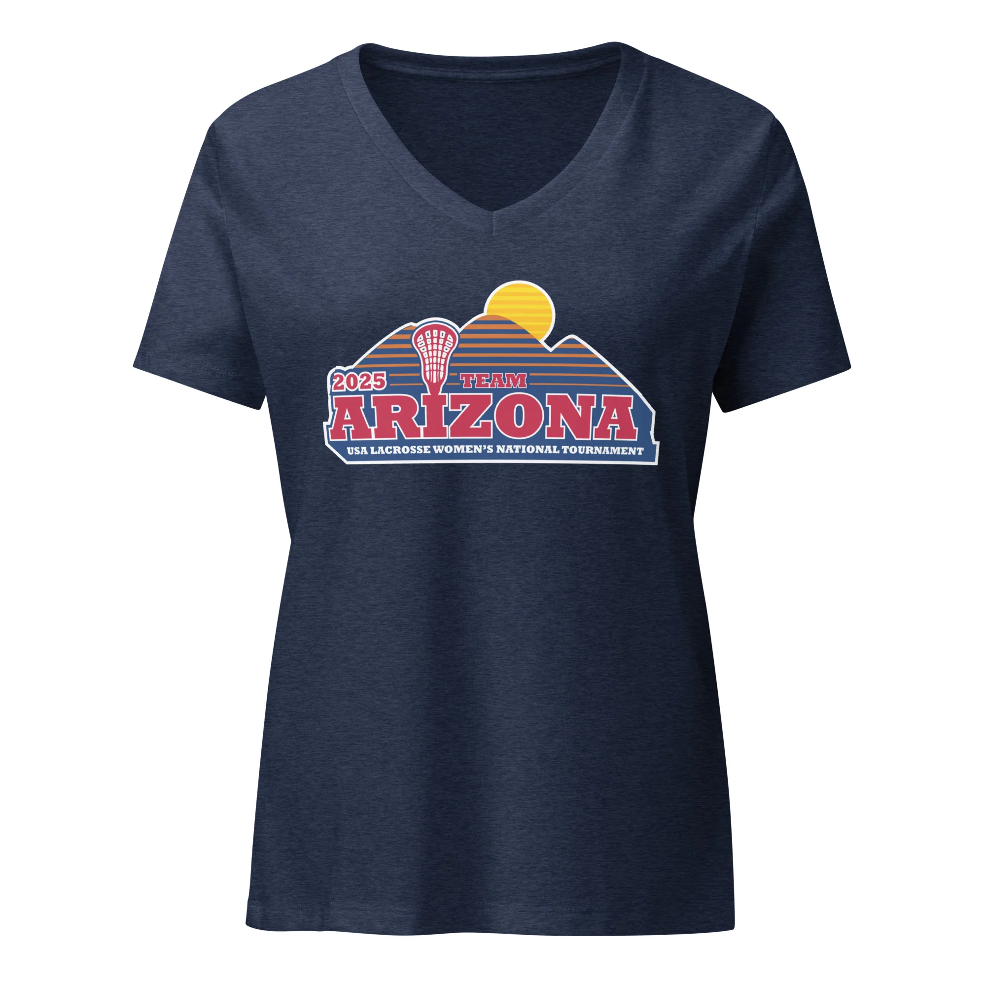 AZ National Women’s relaxed v-neck t-shirt - Image 2