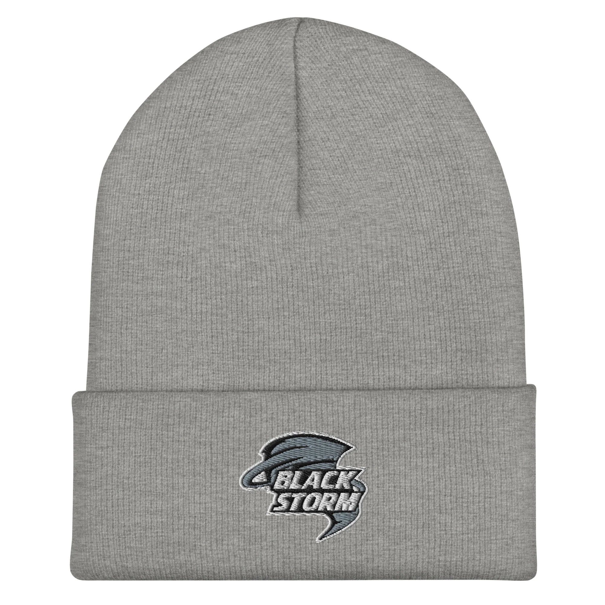 Black Storm Cuffed Beanie