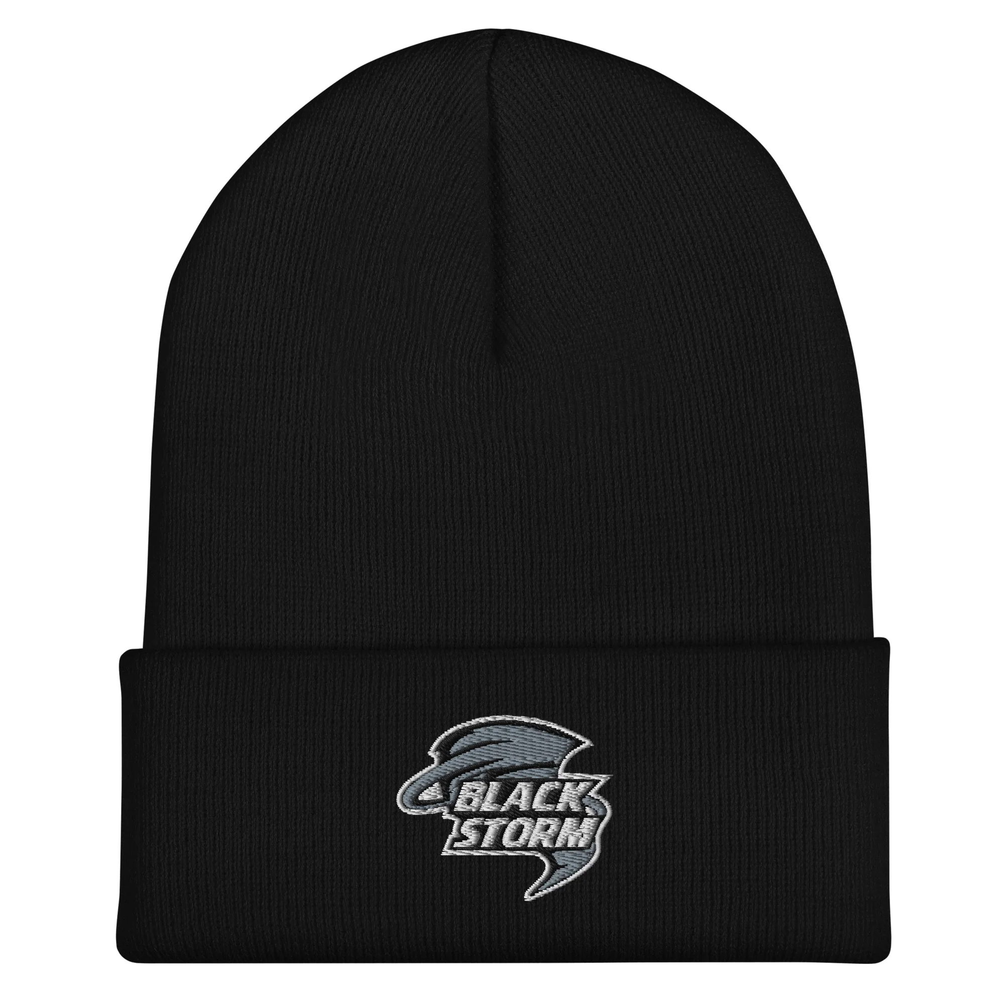 Black Storm Cuffed Beanie - Image 2