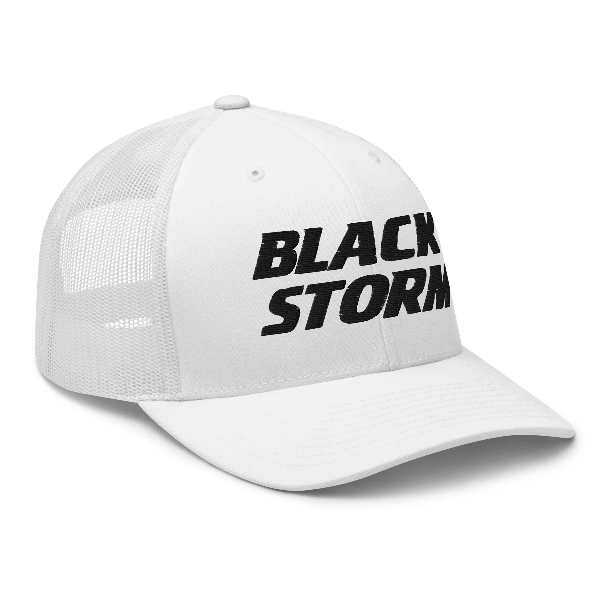 Black Storm Trucker Cap