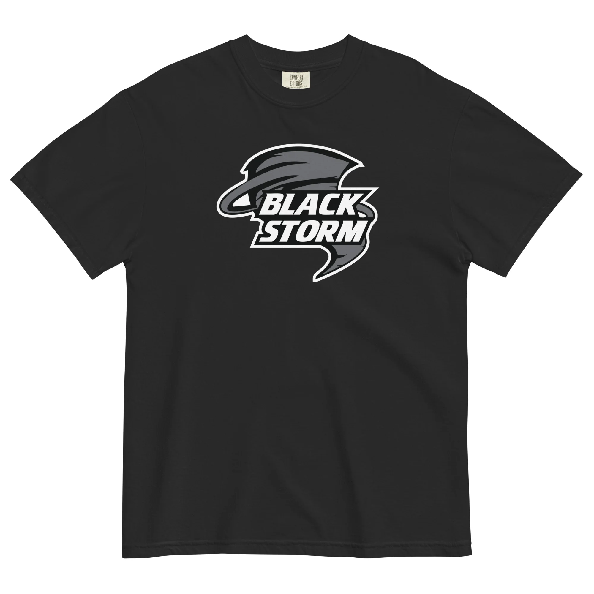 Black Storm Unisex garment-dyed heavyweight t-shirt - Image 2