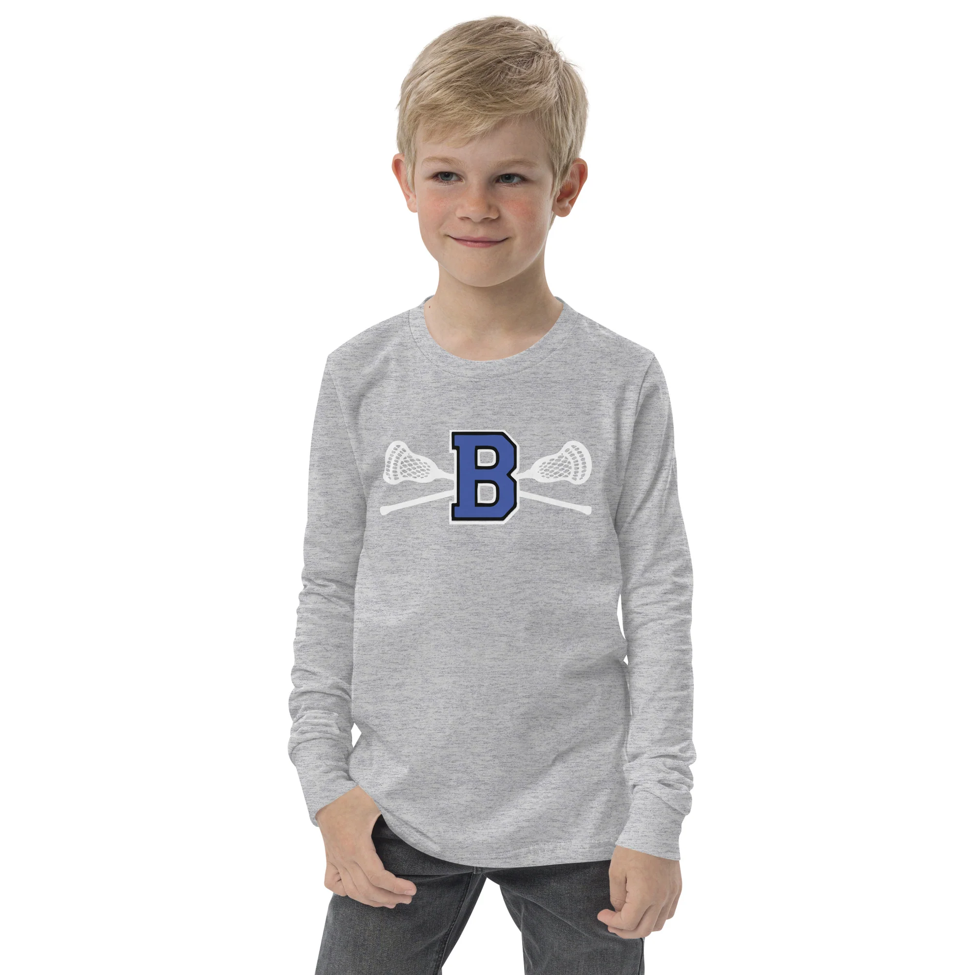 Brookfield YOUTH LS shirt - with back print - Image 3