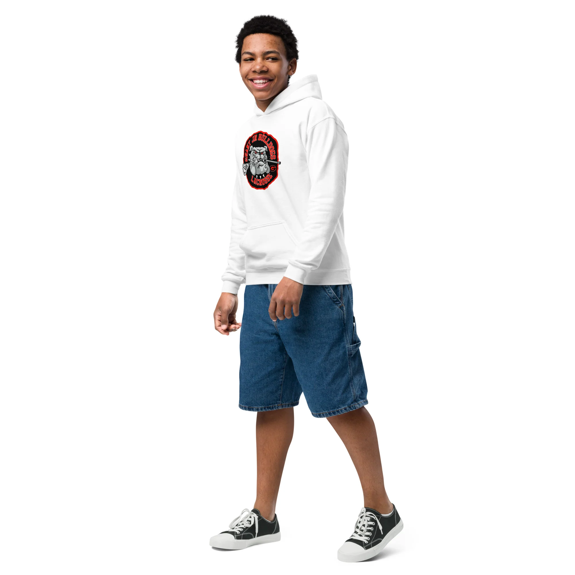 Bulldogs Youth heavy blend hoodie - Image 3