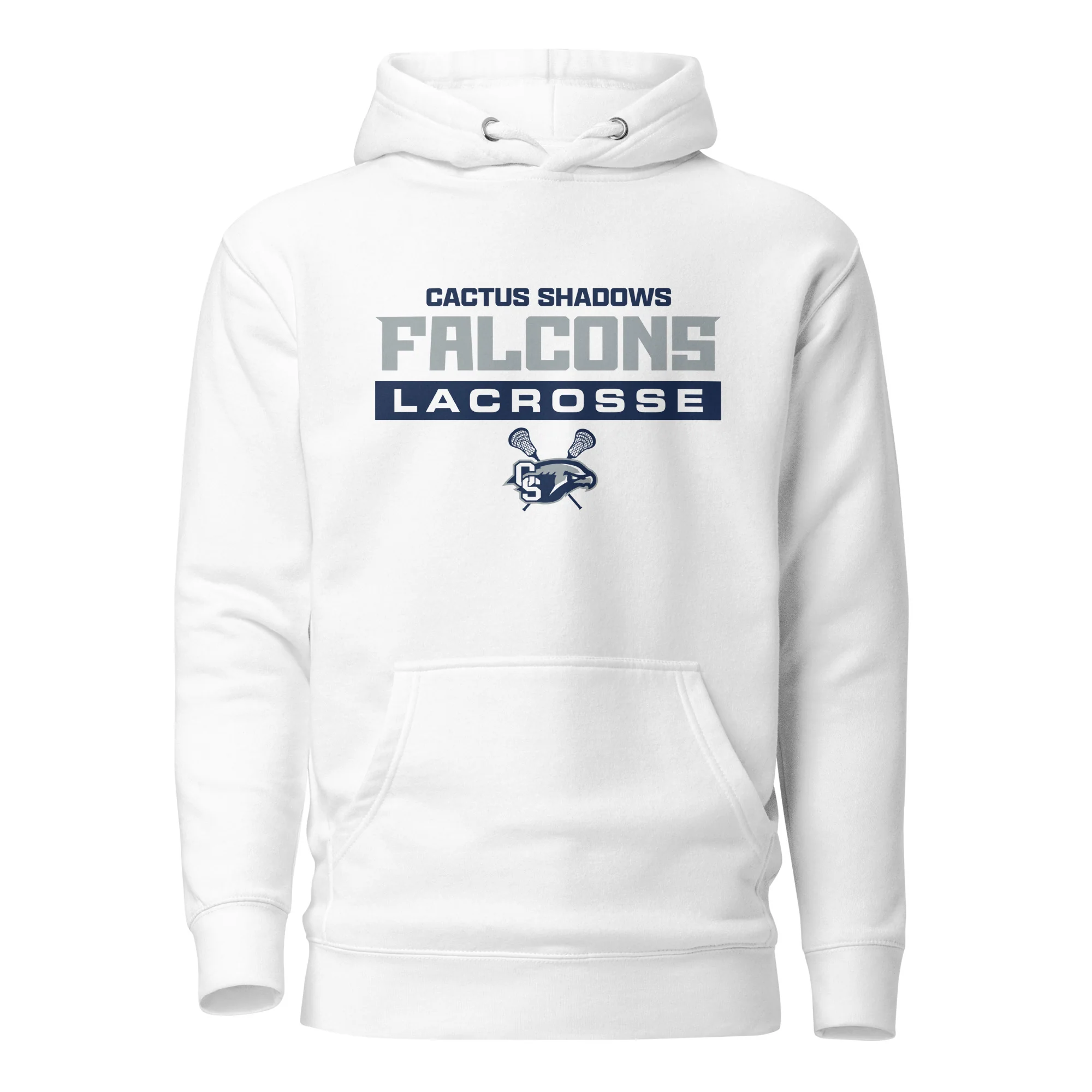 Cactus Shadows Text Unisex Hoodie - Image 3