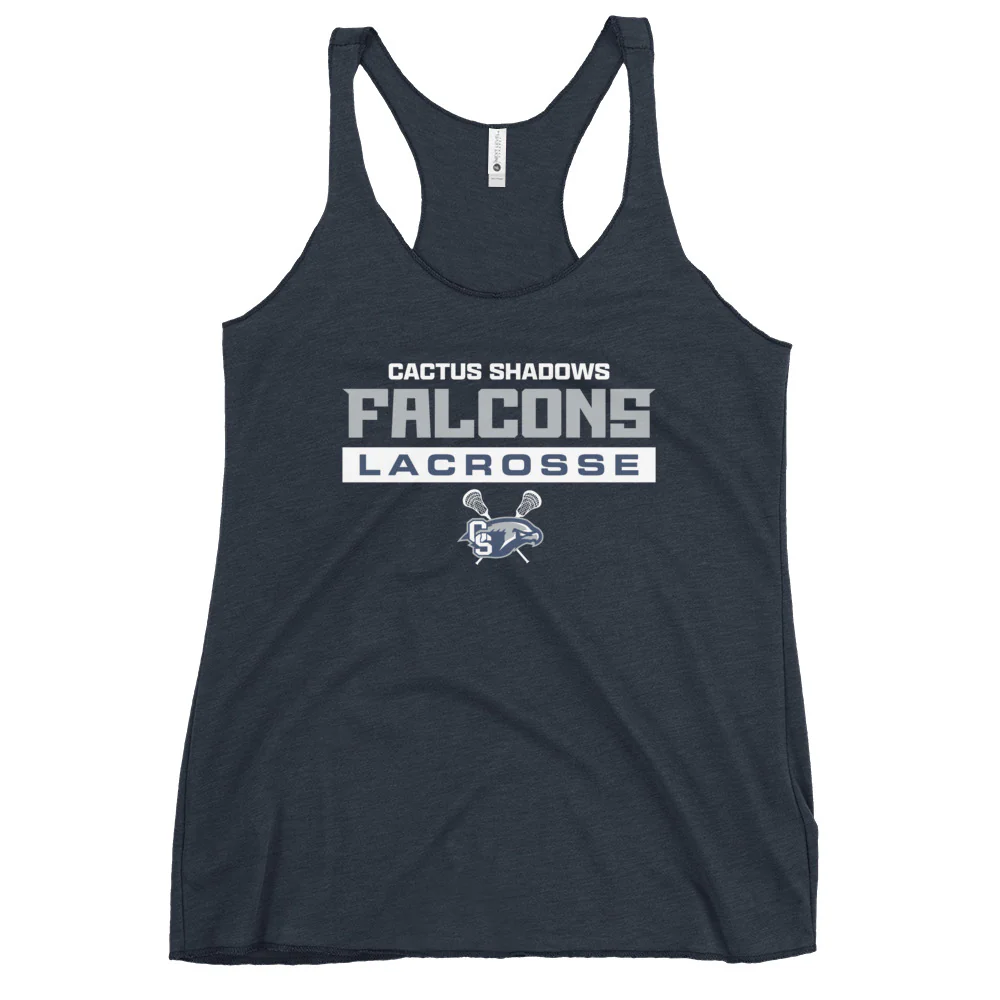 Cactus Shadows Text Women's Racerback Tank