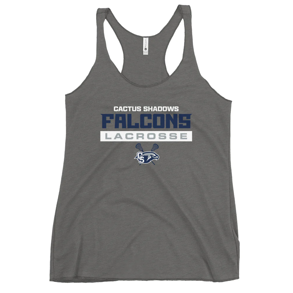 Cactus Shadows Text Women's Racerback Tank - Image 2