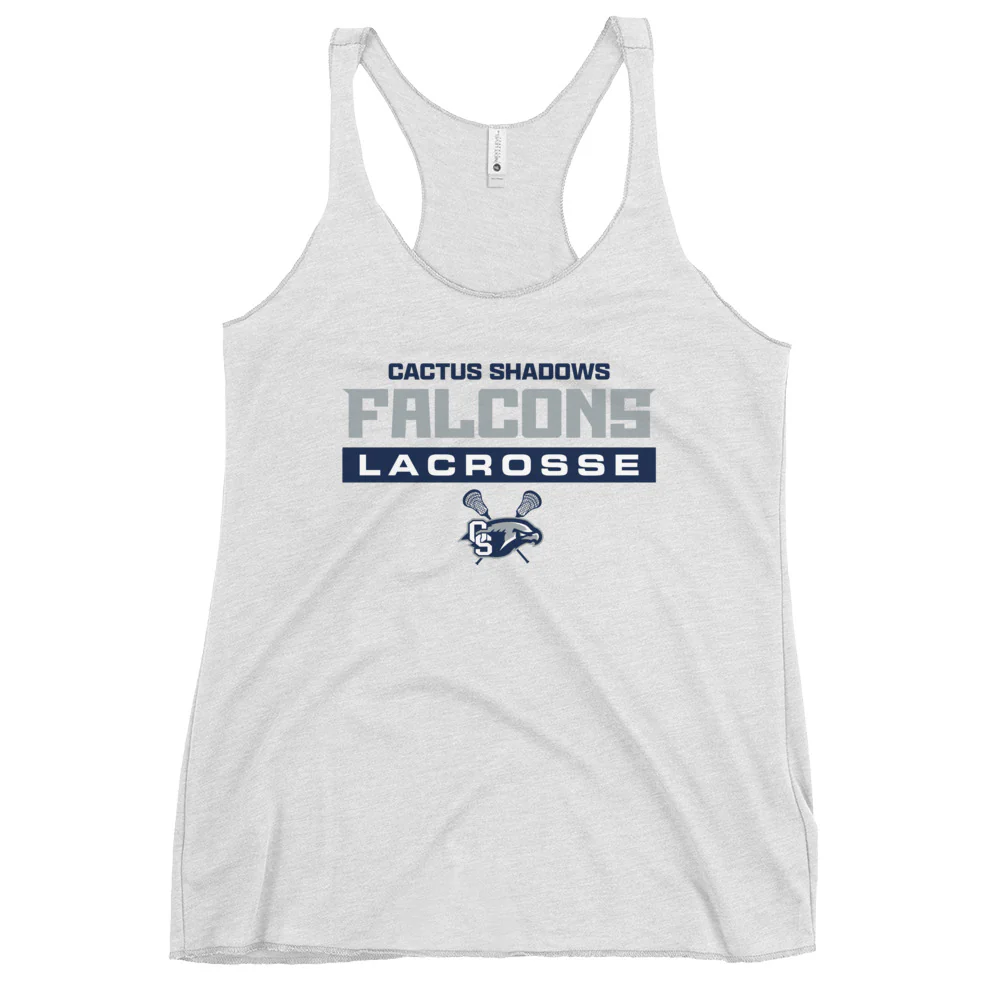 Cactus Shadows Text Women's Racerback Tank - Image 3