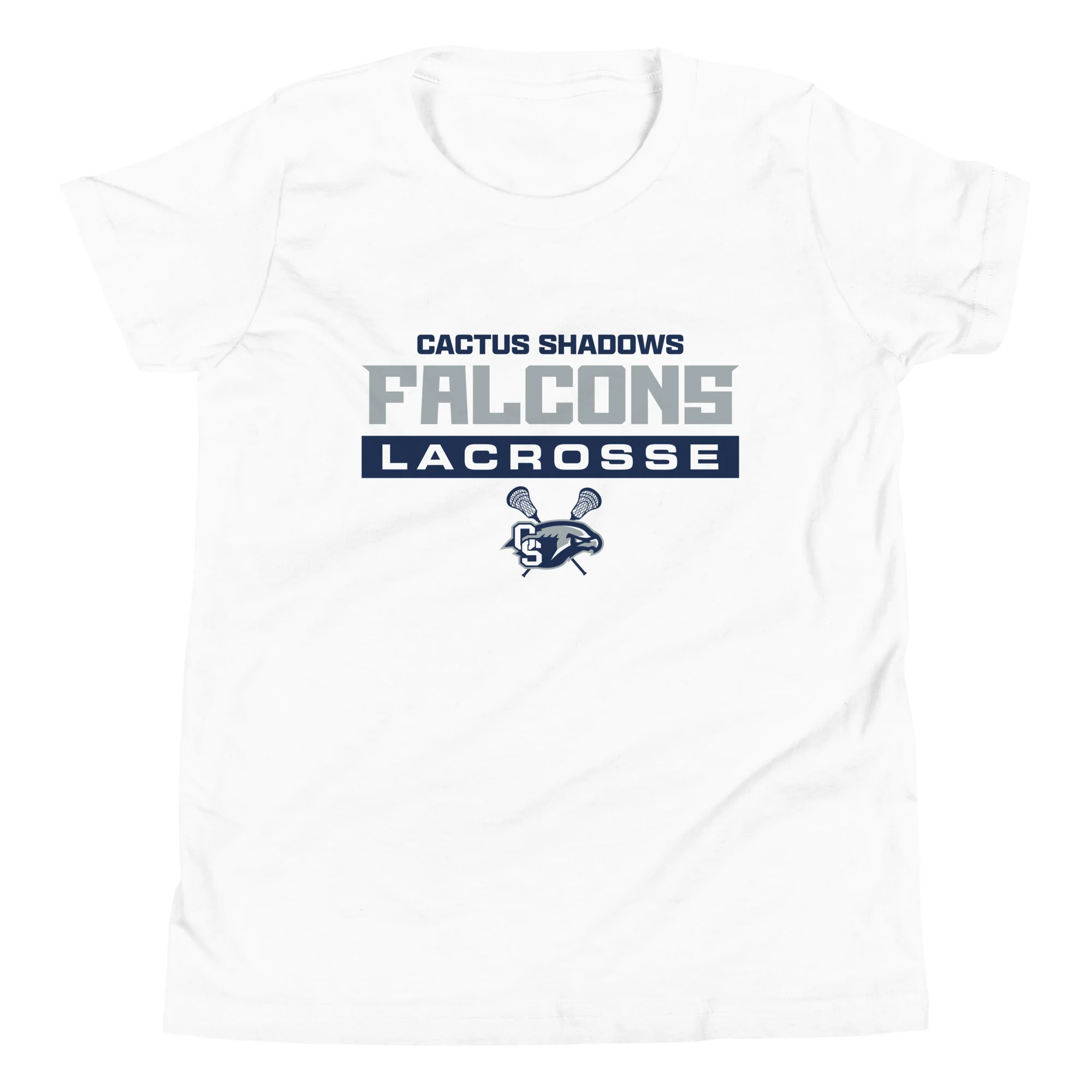 Cactus Shadows Text Youth Short Sleeve T-Shirt - Image 2