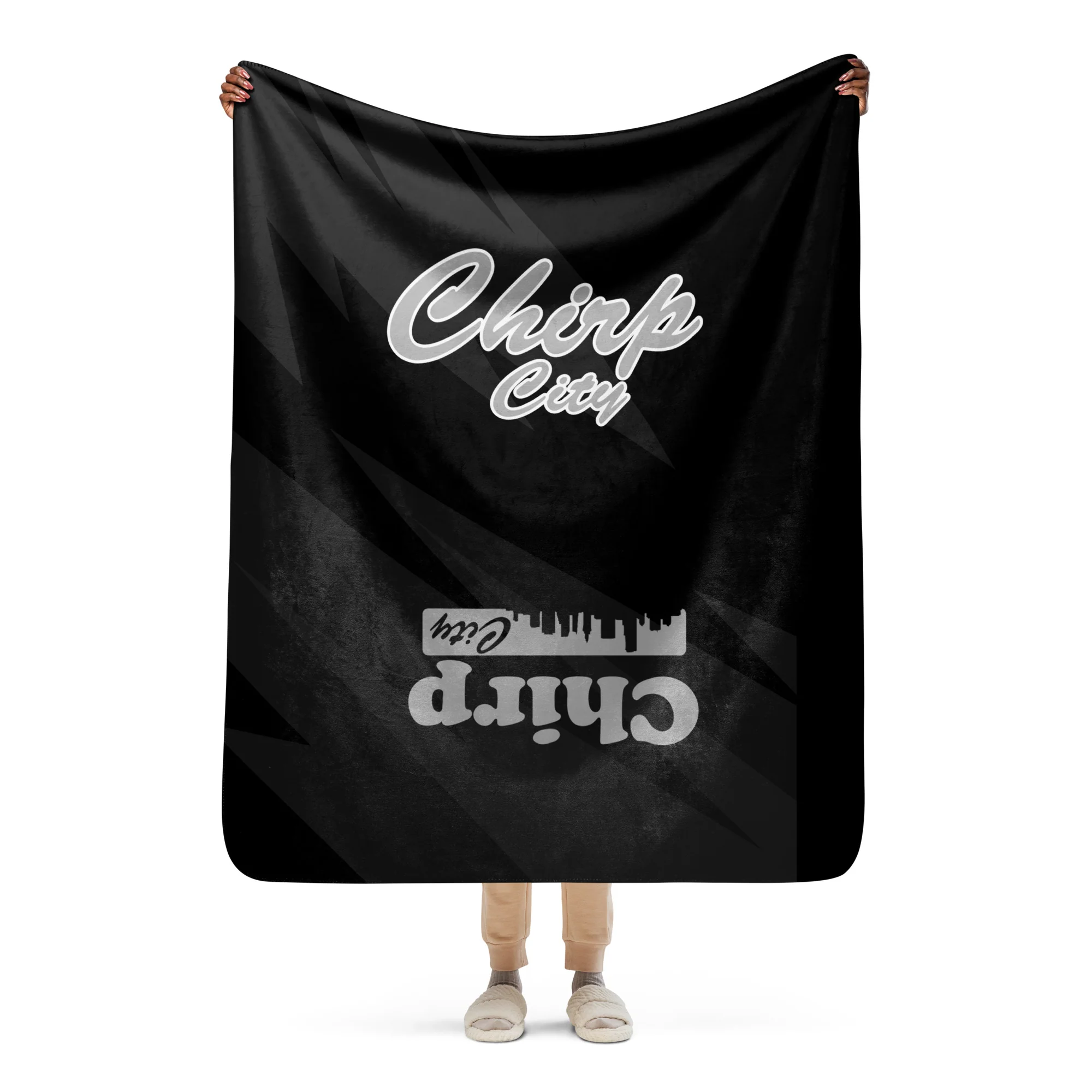 Chirp City Dual Logo Sherpa blanket - Image 2