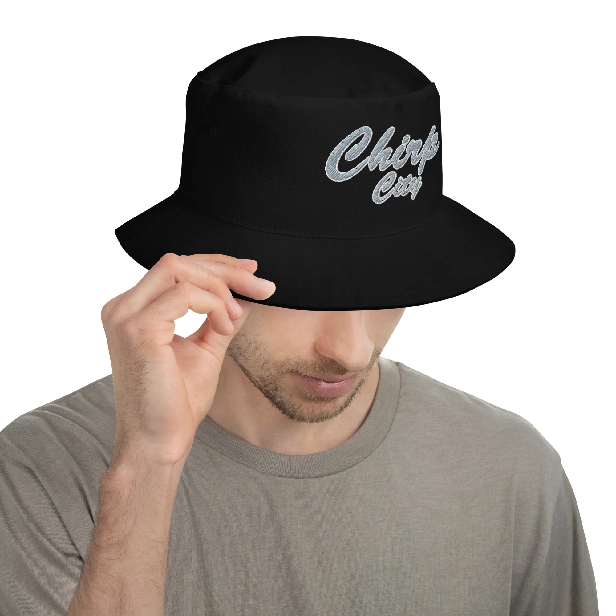 Chirp City Script Bucket Hat