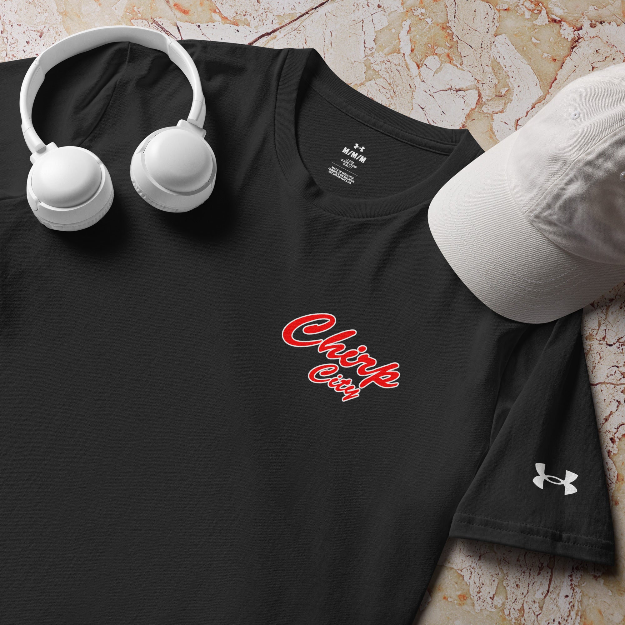 Chirp City Script Under ArmourⓇ athletic t-shirt
