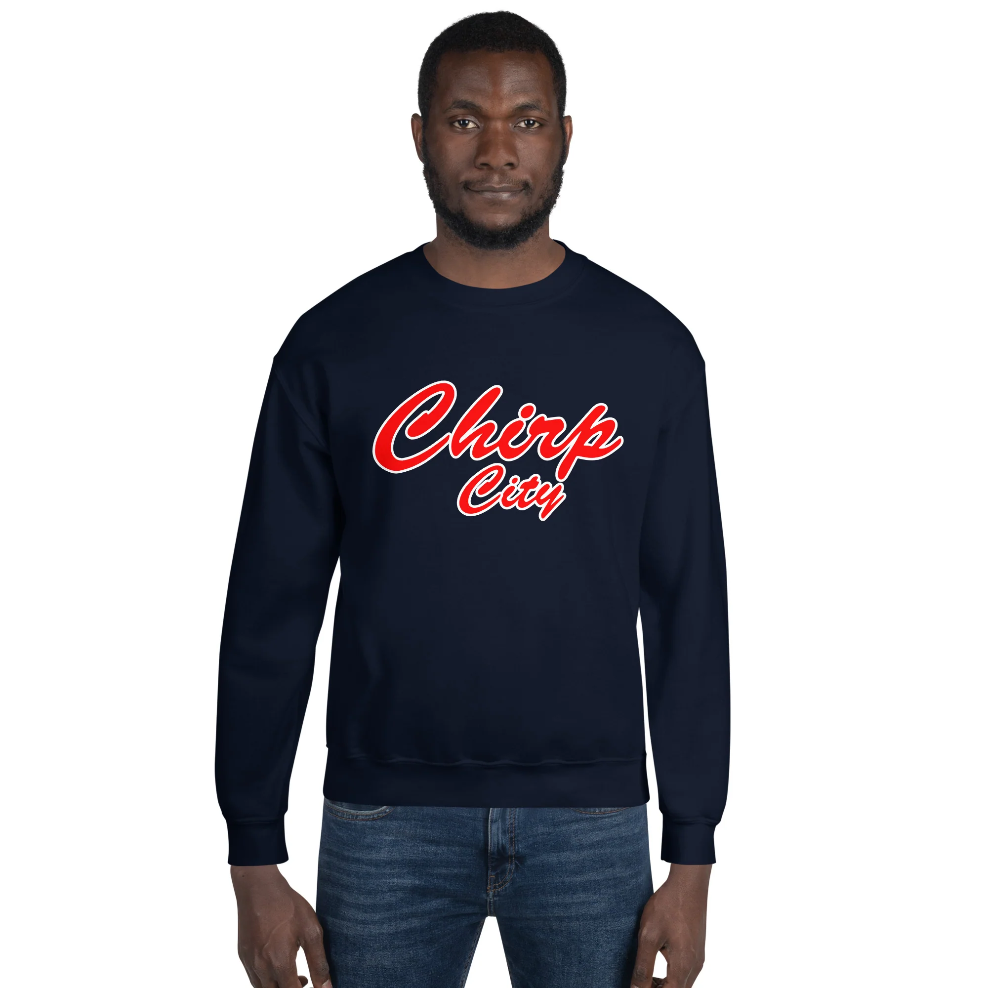 Chirp City Script Unisex Sweatshirt - Image 10