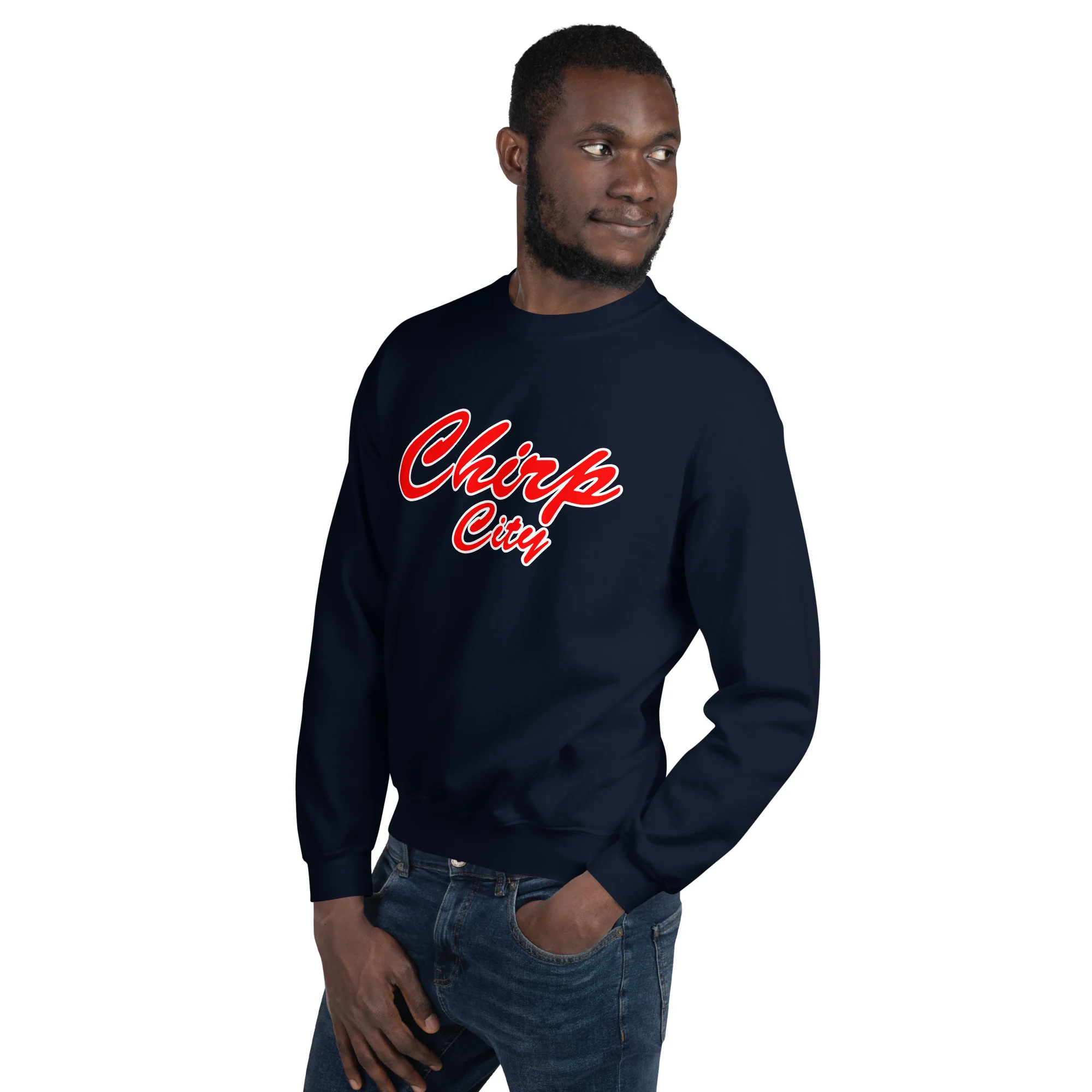 Chirp City Script Unisex Sweatshirt - Image 12