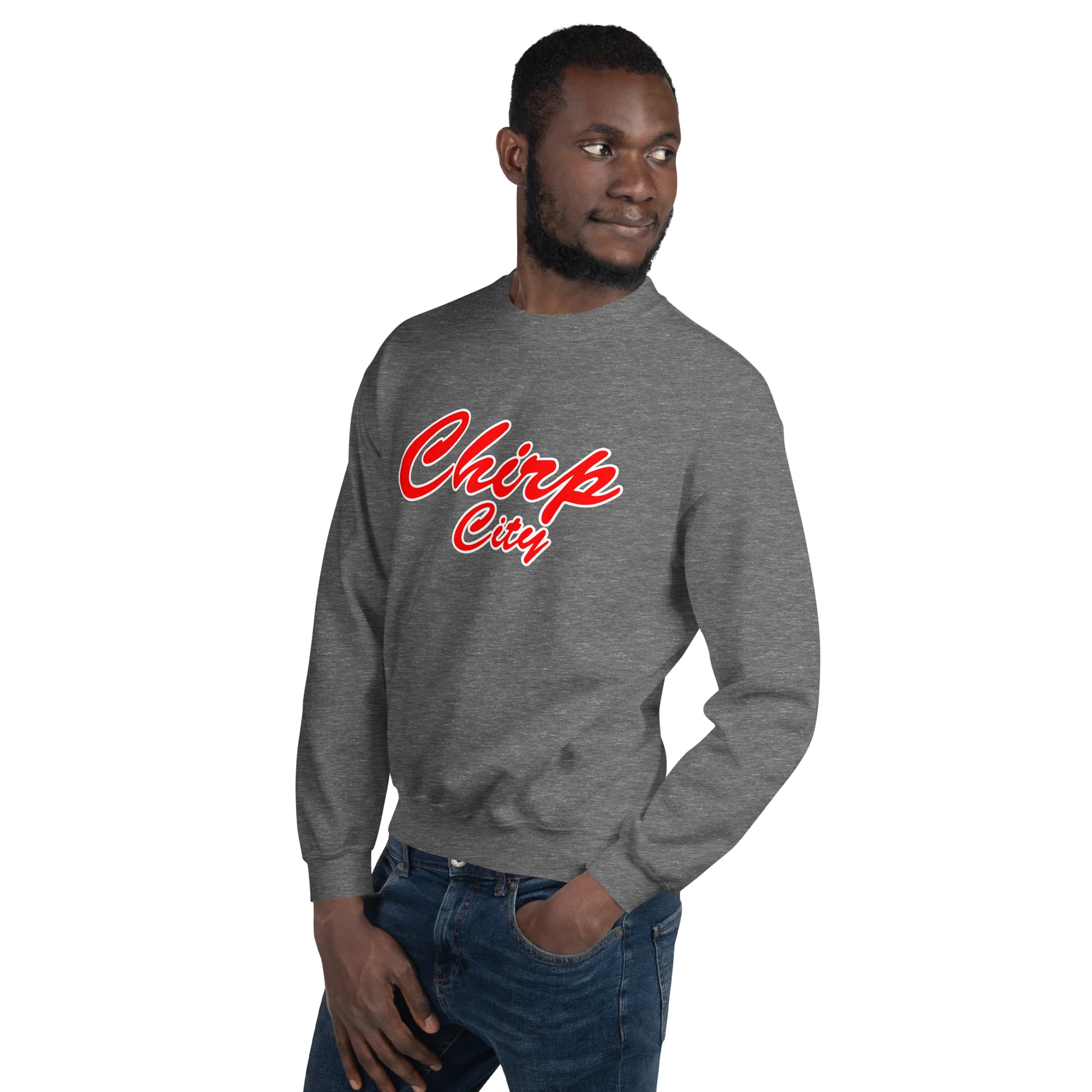 Chirp City Script Unisex Sweatshirt - Image 24