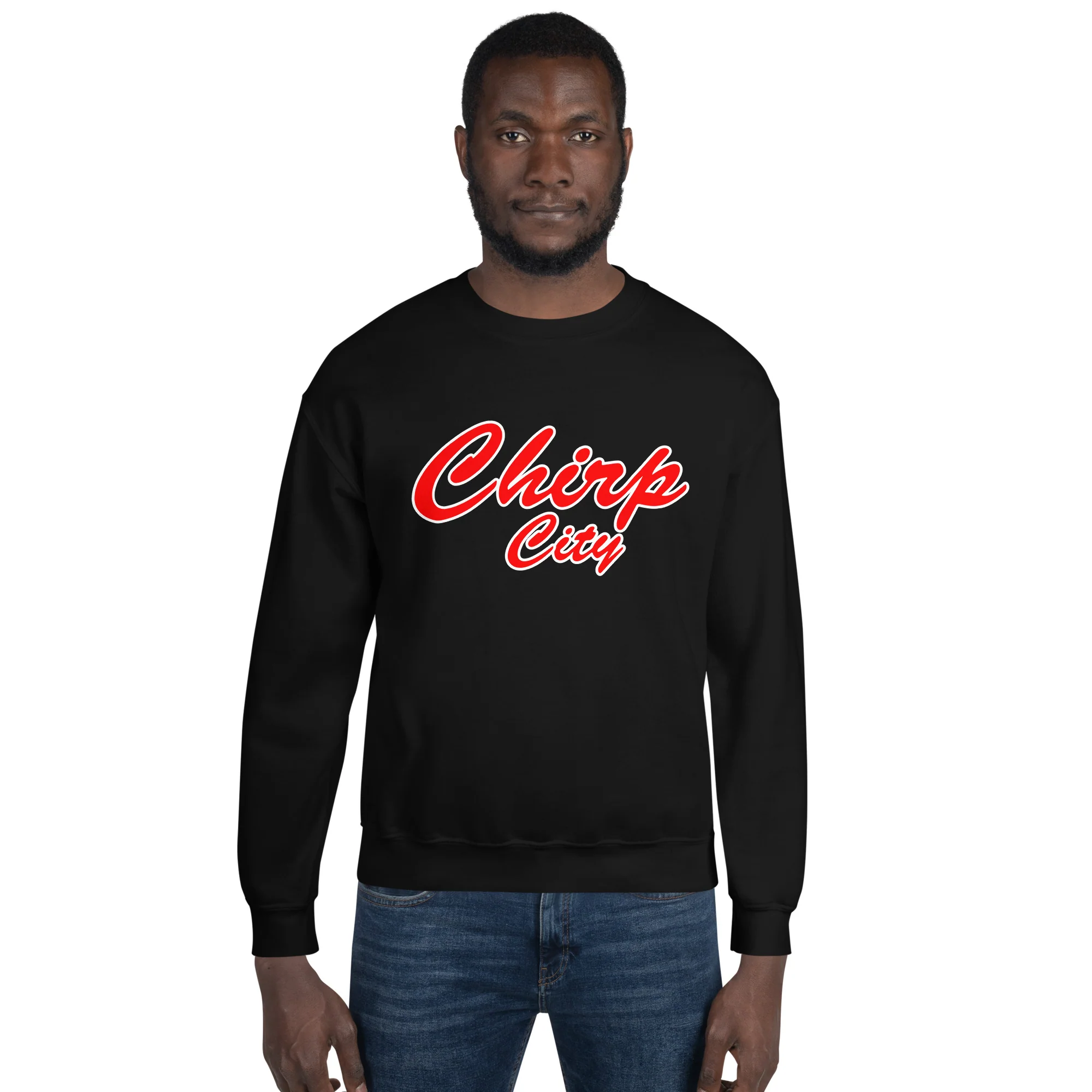 Chirp City Script Unisex Sweatshirt - Image 3