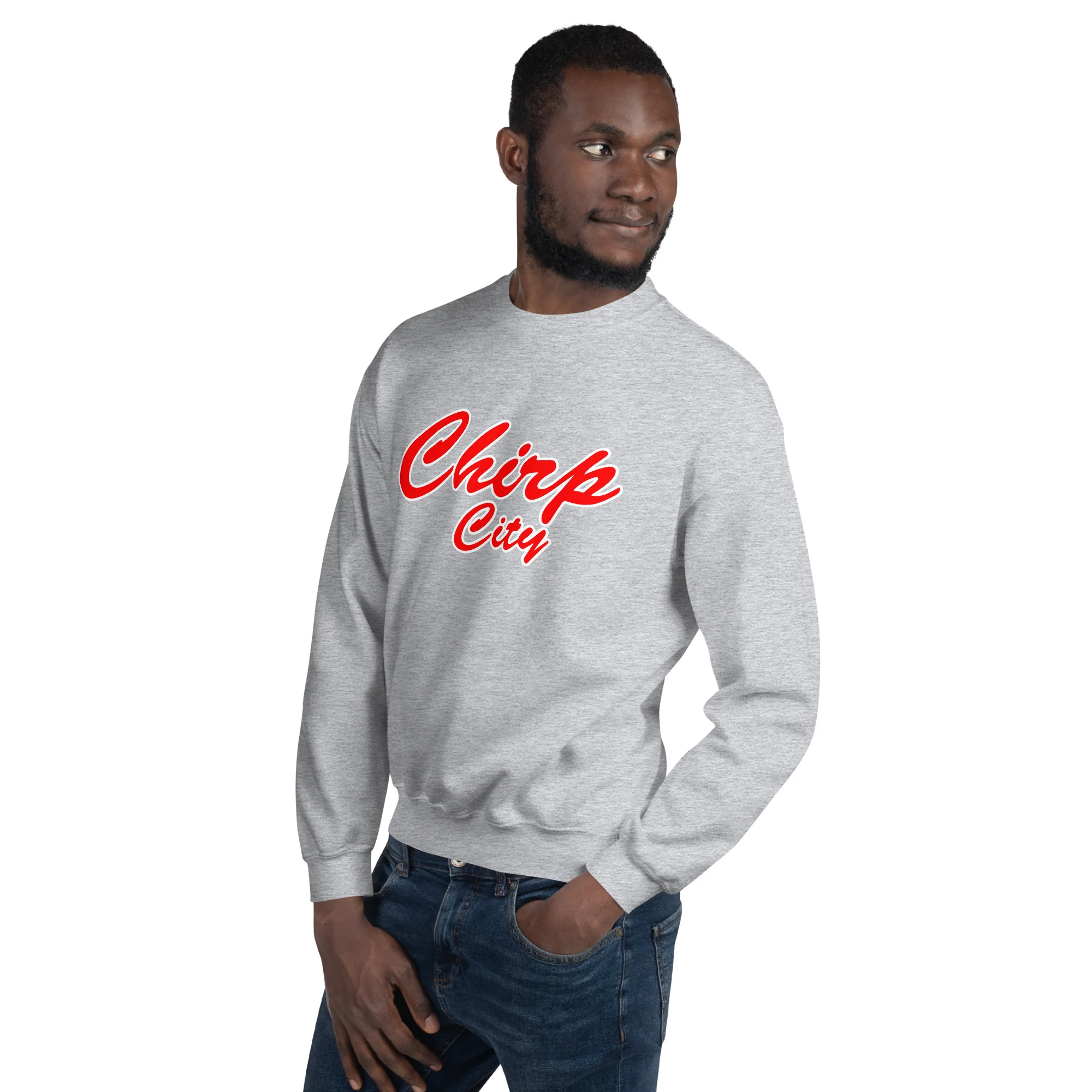 Chirp City Script Unisex Sweatshirt - Image 32