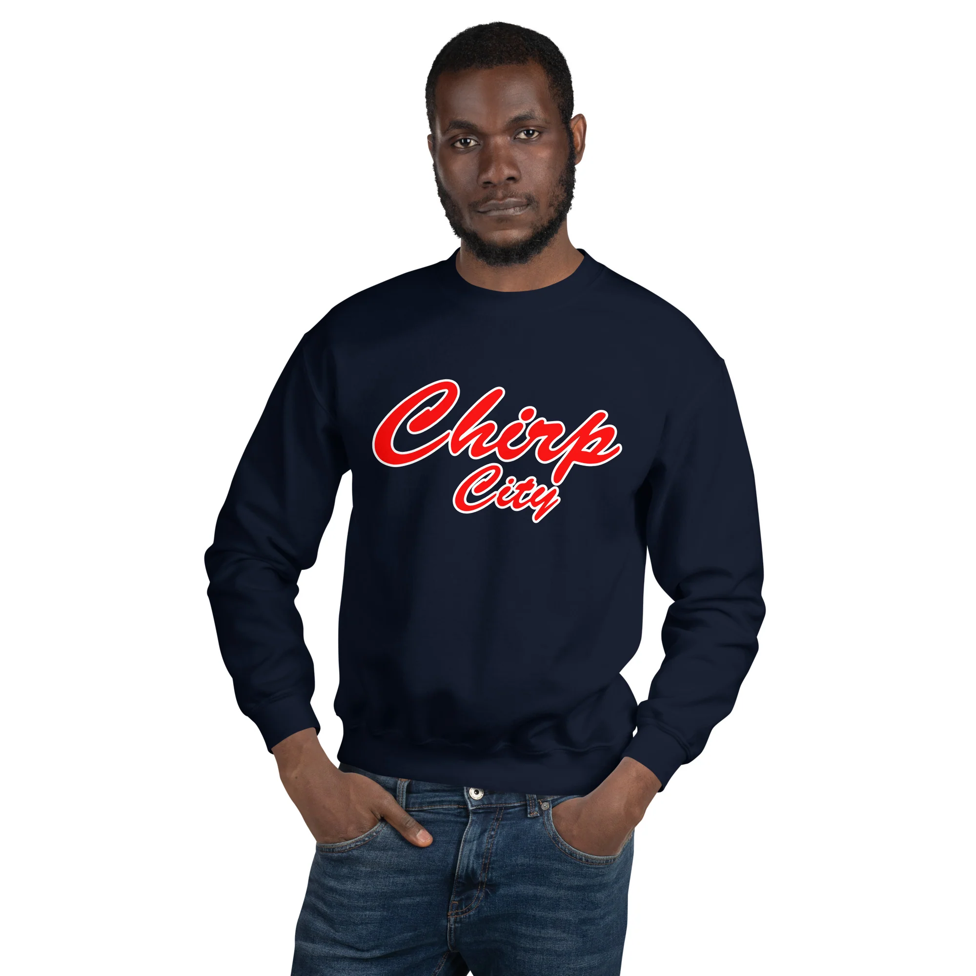 Chirp City Script Unisex Sweatshirt - Image 9