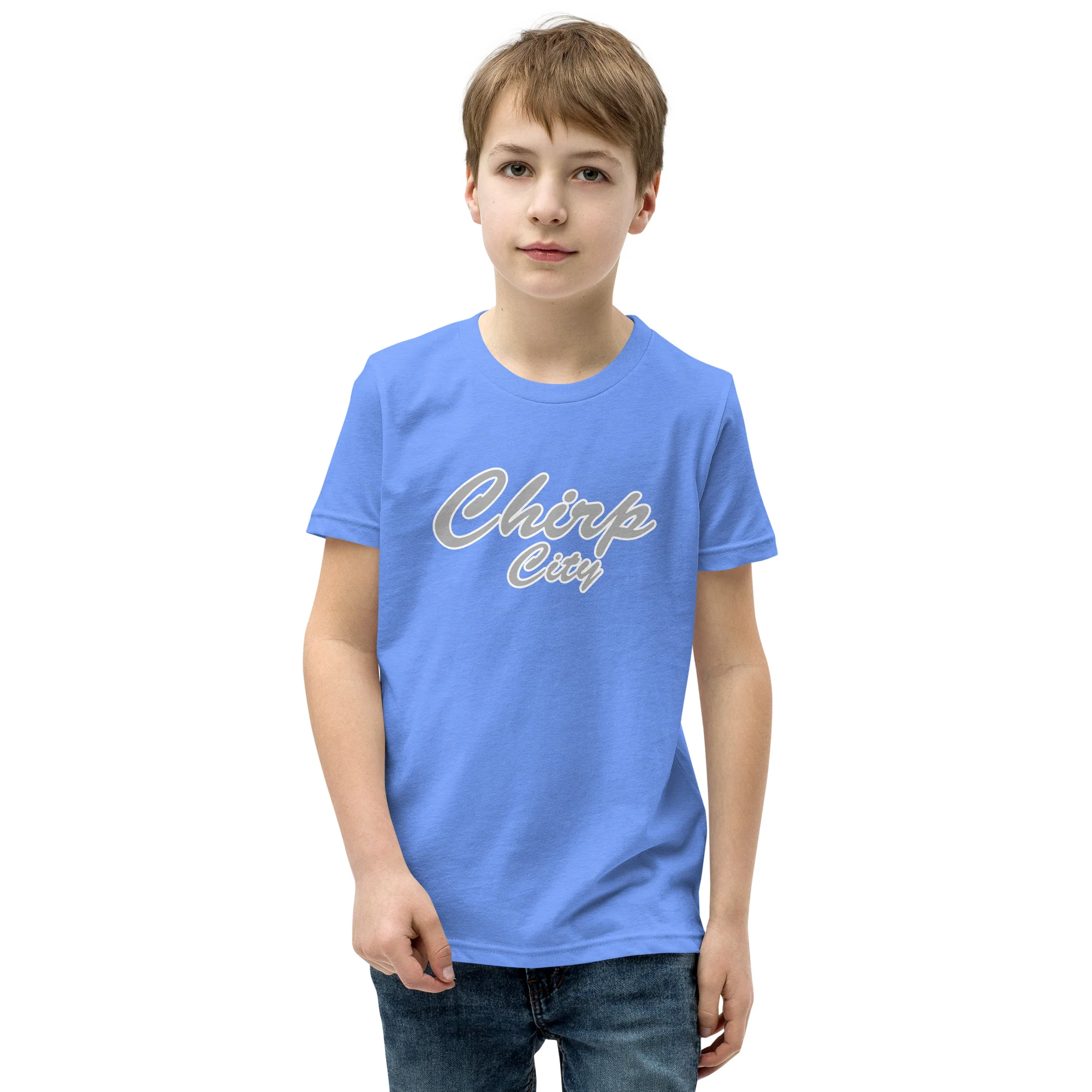 Chirp City Script Youth Short Sleeve T-Shirt - Image 5