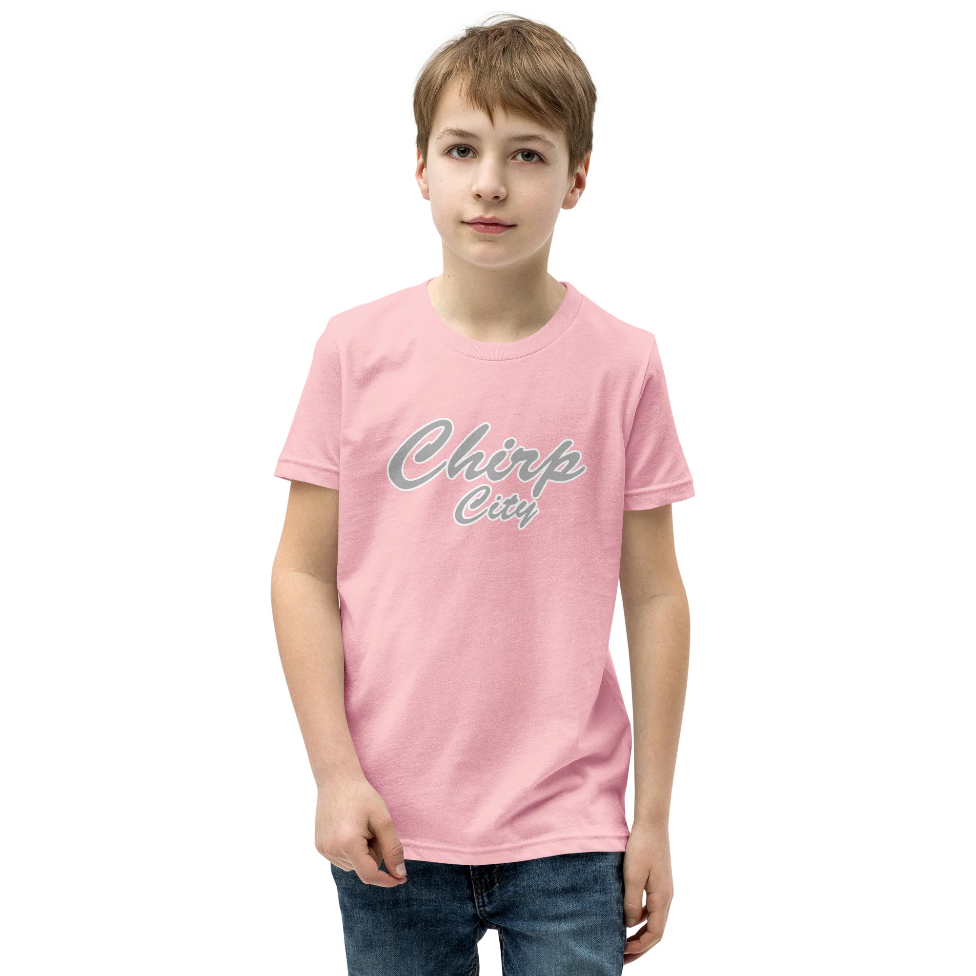 Chirp City Script Youth Short Sleeve T-Shirt - Image 7