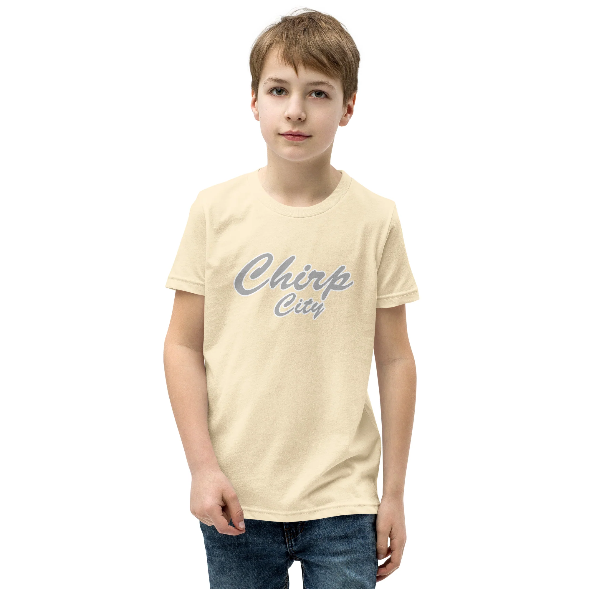 Chirp City Script Youth Short Sleeve T-Shirt - Image 8