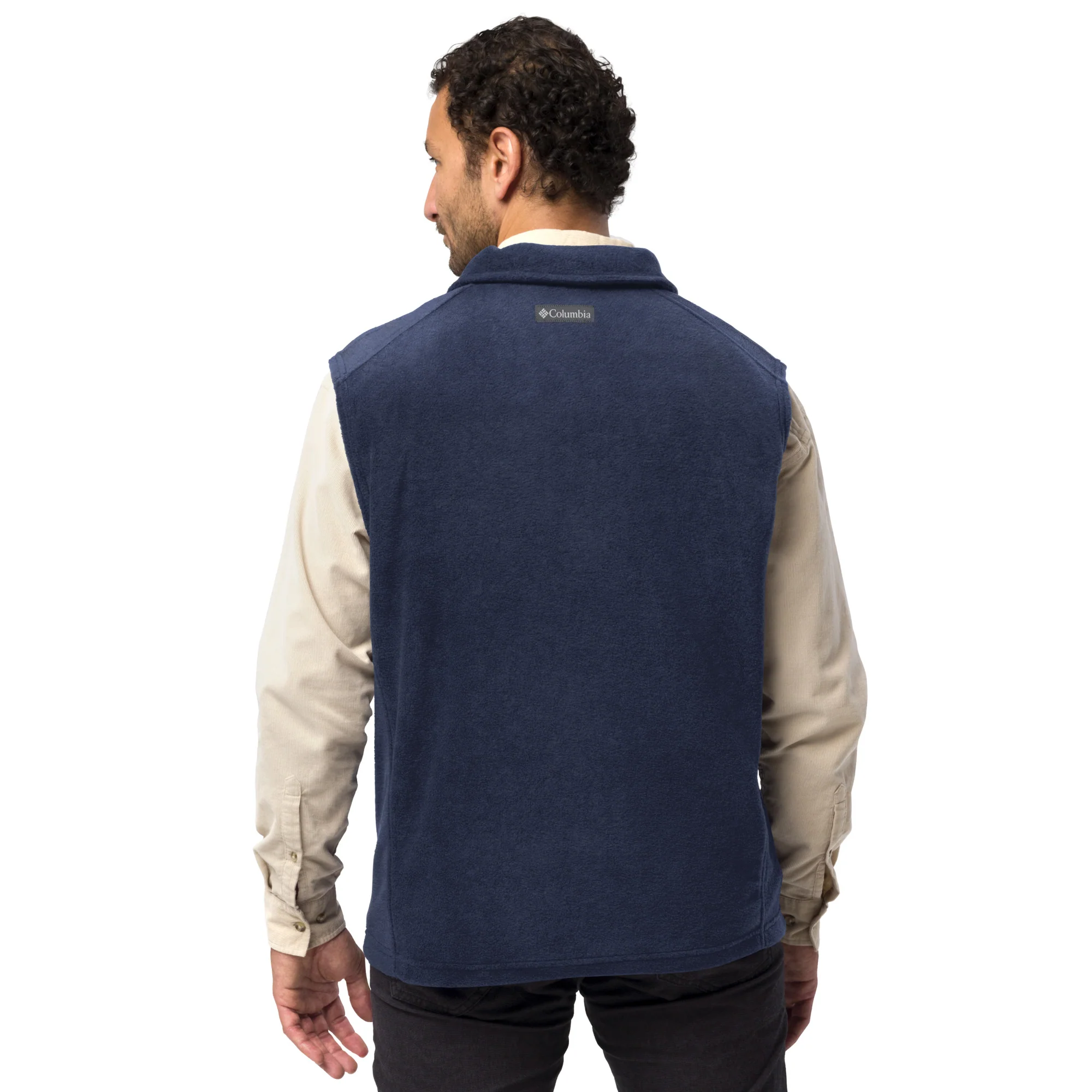 Chirp City Skyline Men’s Columbia fleece vest - Image 6