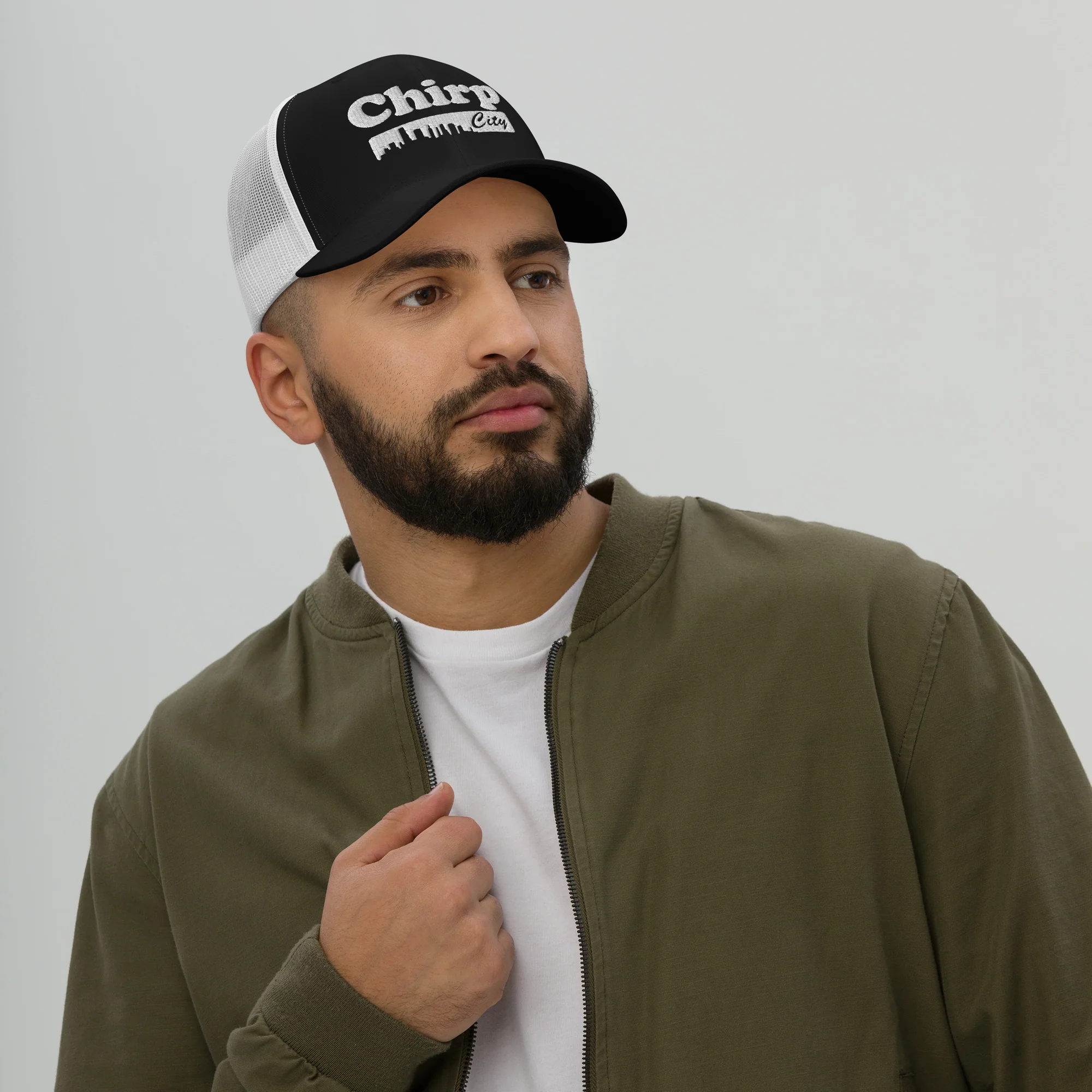 Chirp City Skyline Trucker Cap