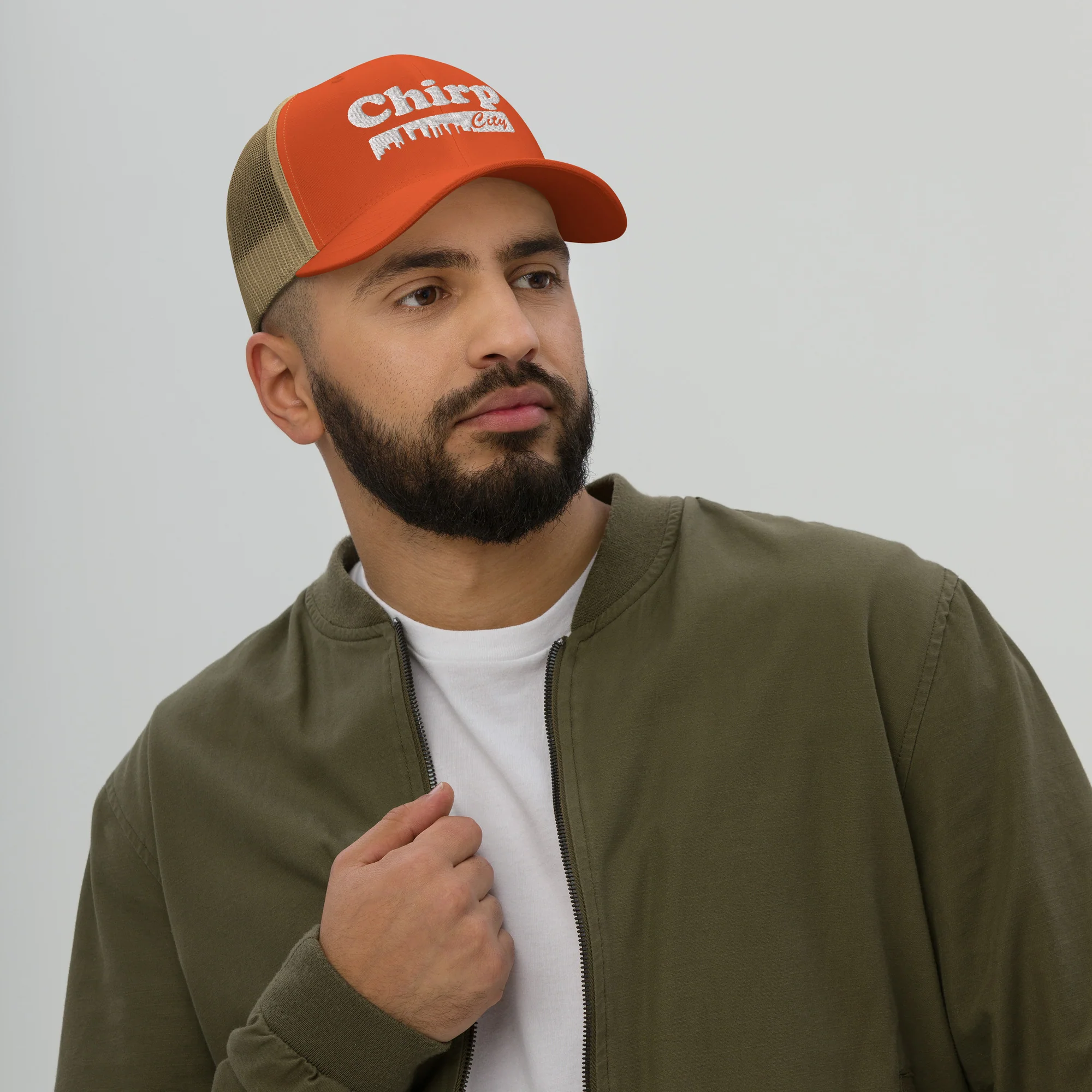 Chirp City Skyline Trucker Cap - Image 4