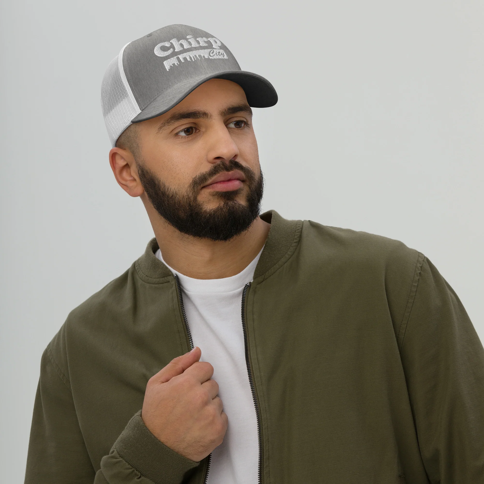 Chirp City Skyline Trucker Cap - Image 5