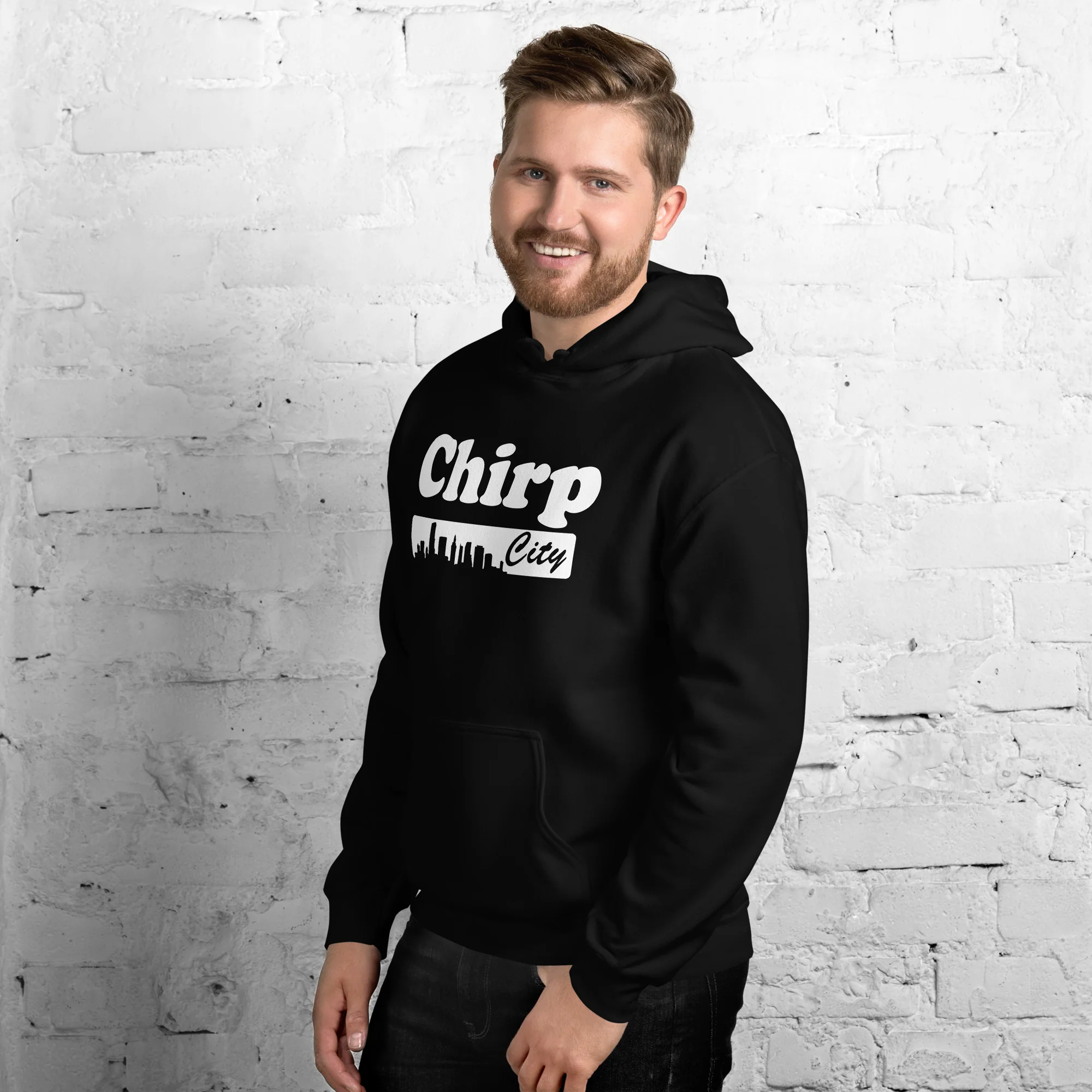 Chirp City Skyline Unisex Hoodie - Image 3