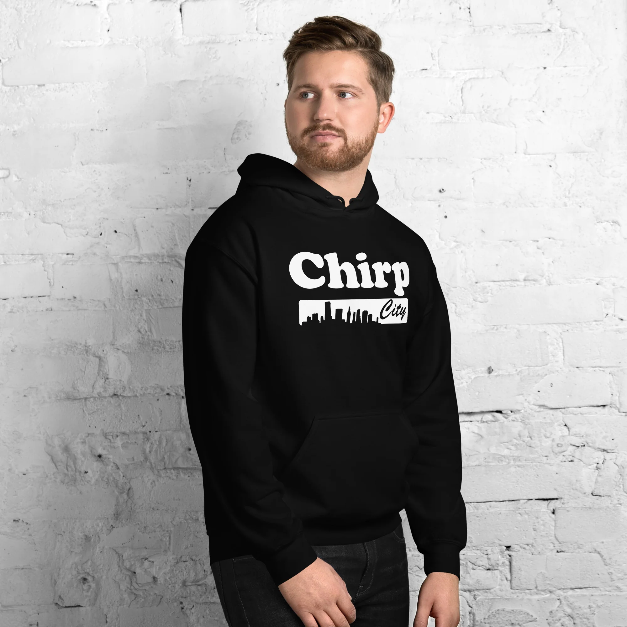 Chirp City Skyline Unisex Hoodie - Image 4
