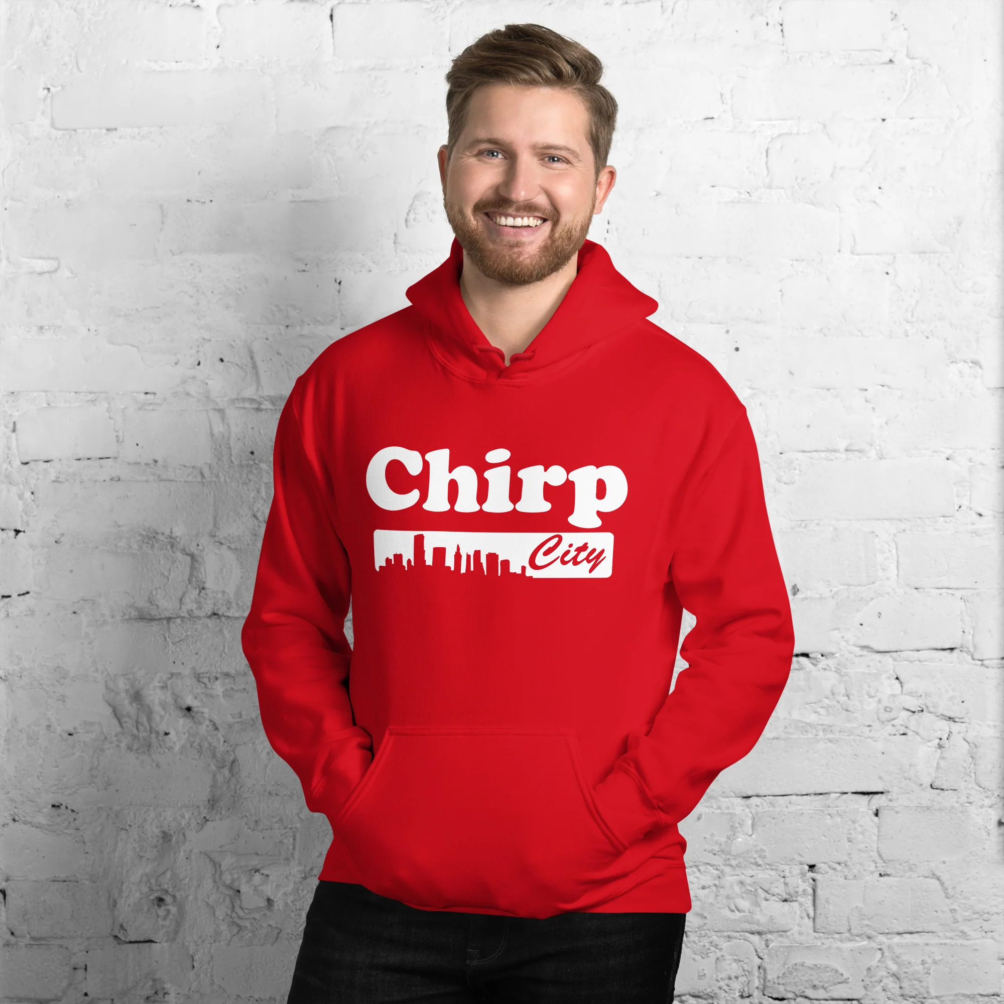 Chirp City Skyline Unisex Hoodie - Image 5