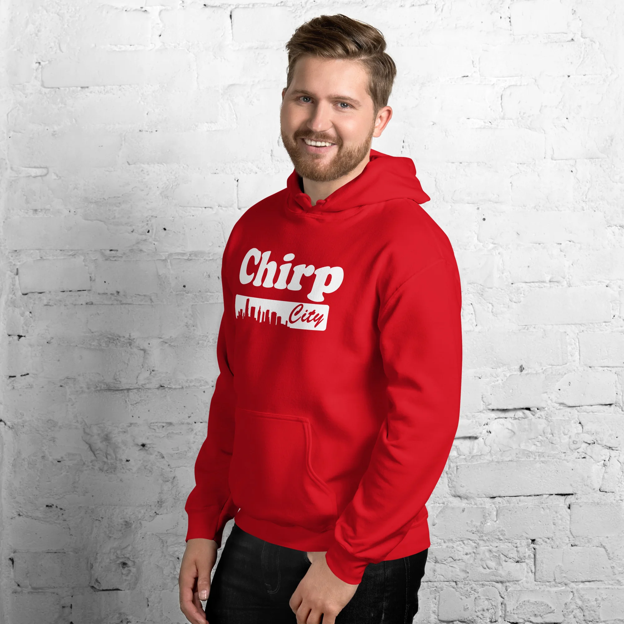 Chirp City Skyline Unisex Hoodie - Image 6