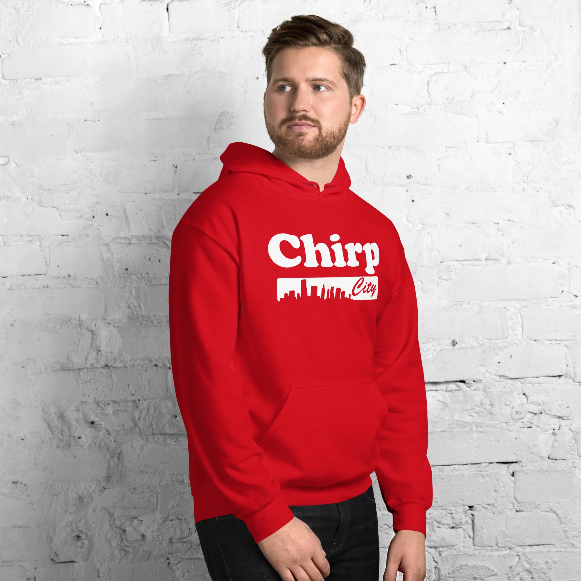 Chirp City Skyline Unisex Hoodie - Image 7