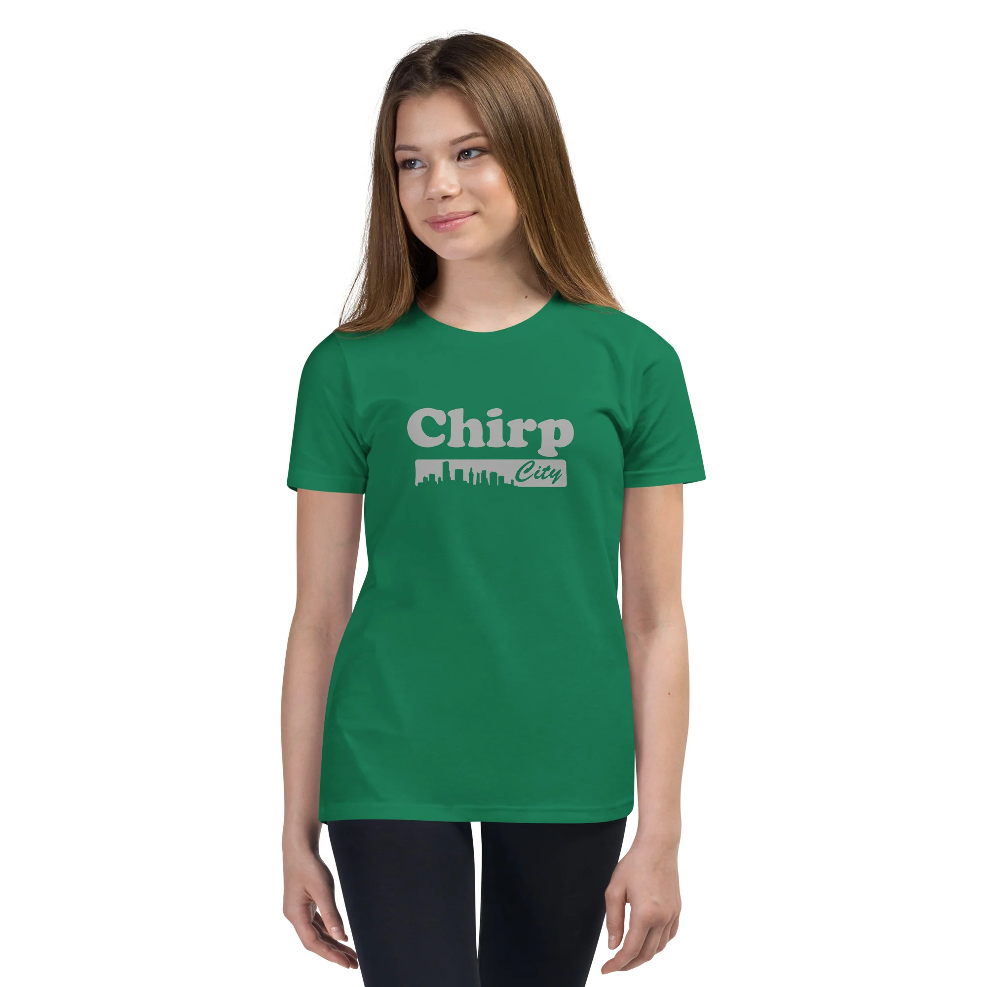 Chirp City Skyline Youth Short Sleeve T-Shirt - Image 6