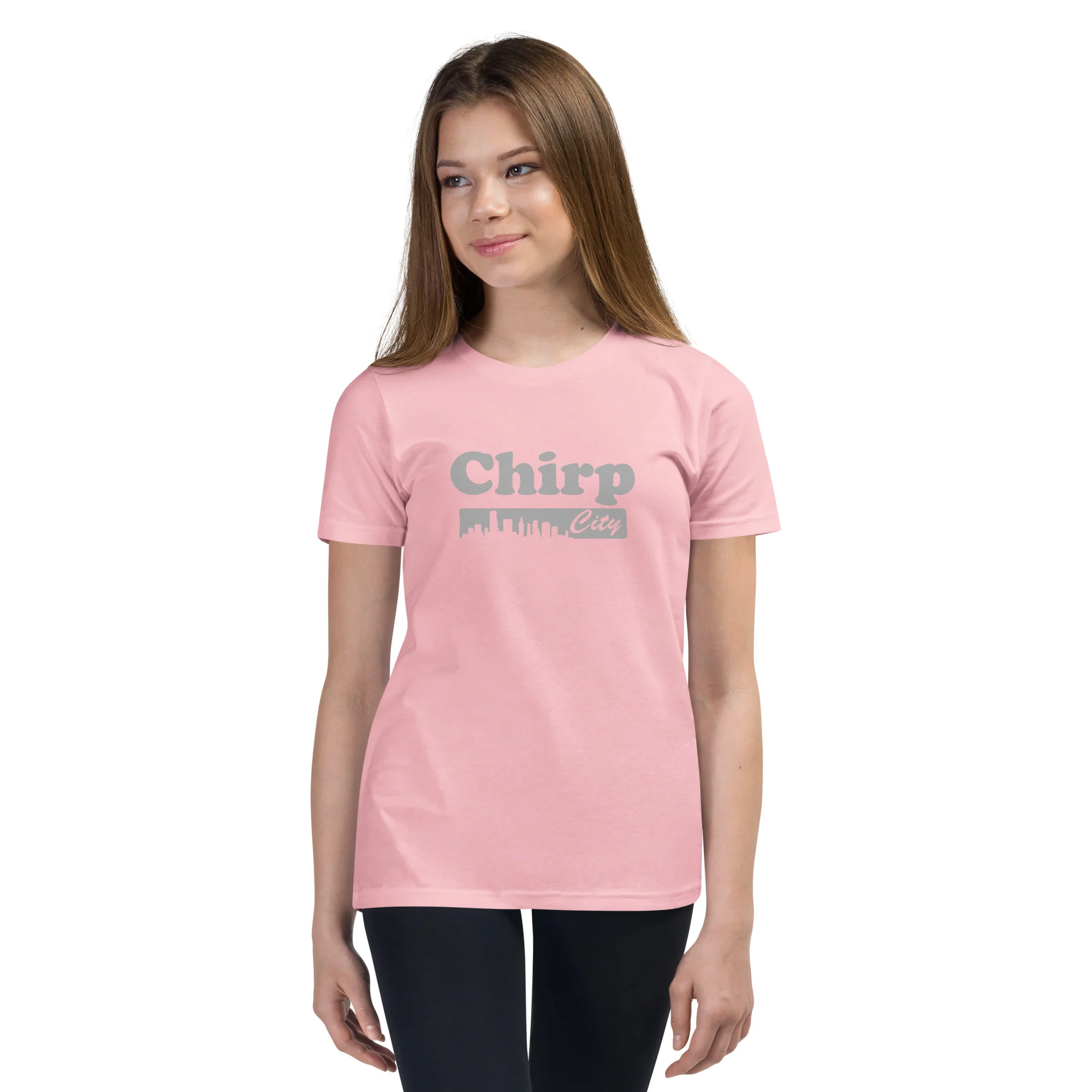 Chirp City Skyline Youth Short Sleeve T-Shirt - Image 7