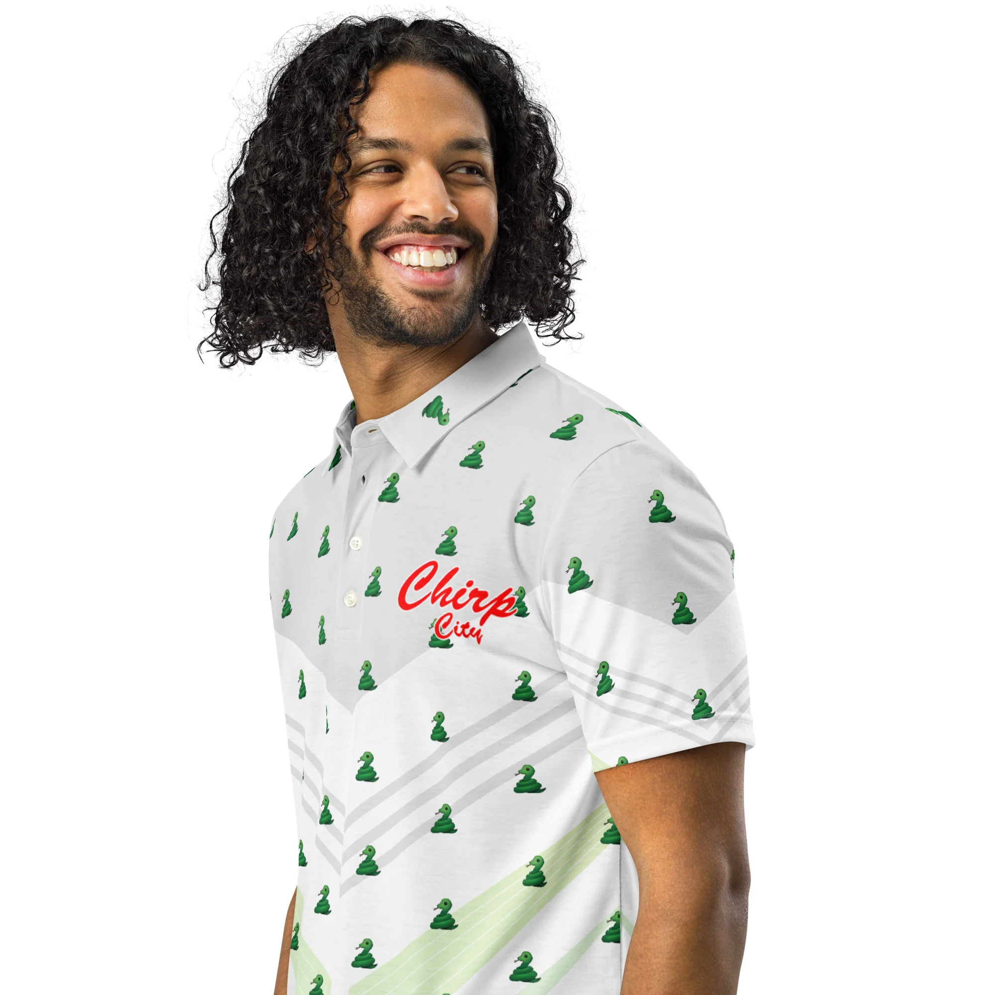 Chirp City Sublimated Men’s slim fit polo - Image 7