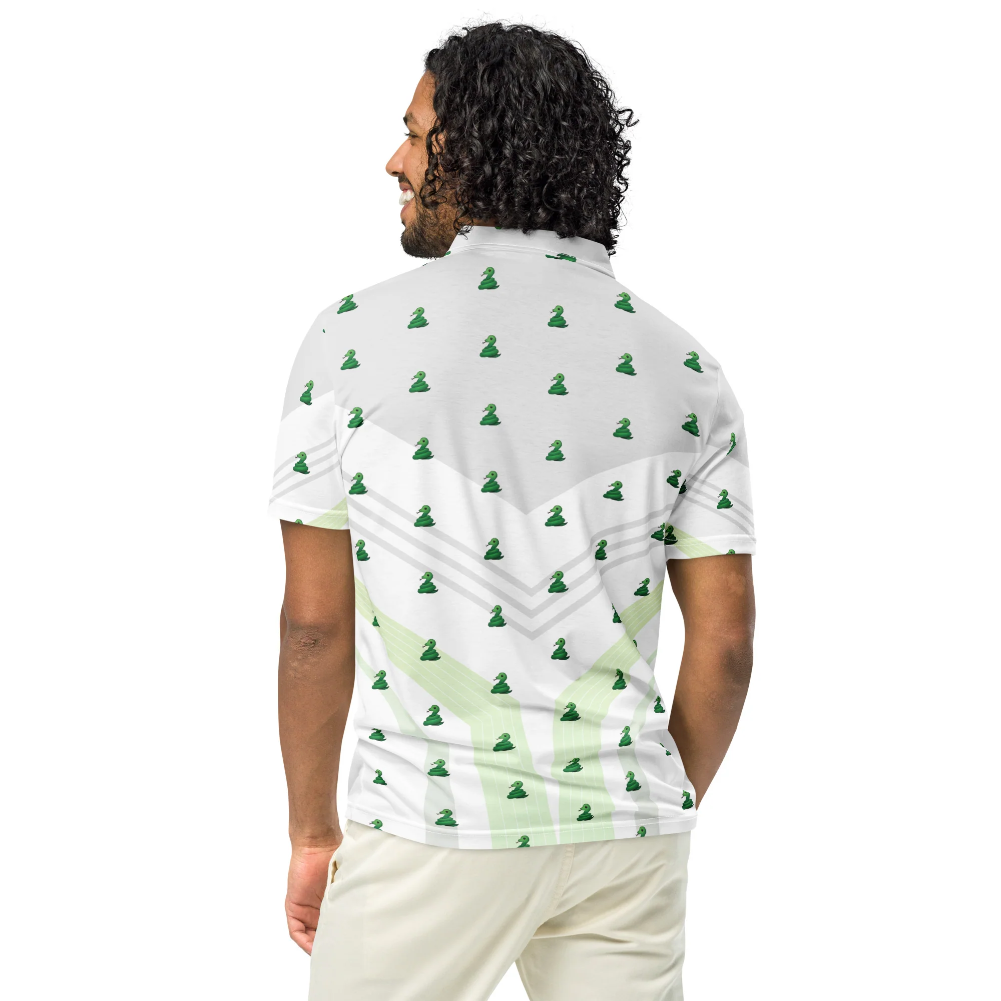 Chirp City Sublimated Men’s slim fit polo - Image 8