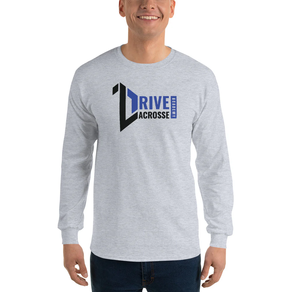 Drive Lacrosse Men's Long Sleeve Shirt (Back Print)