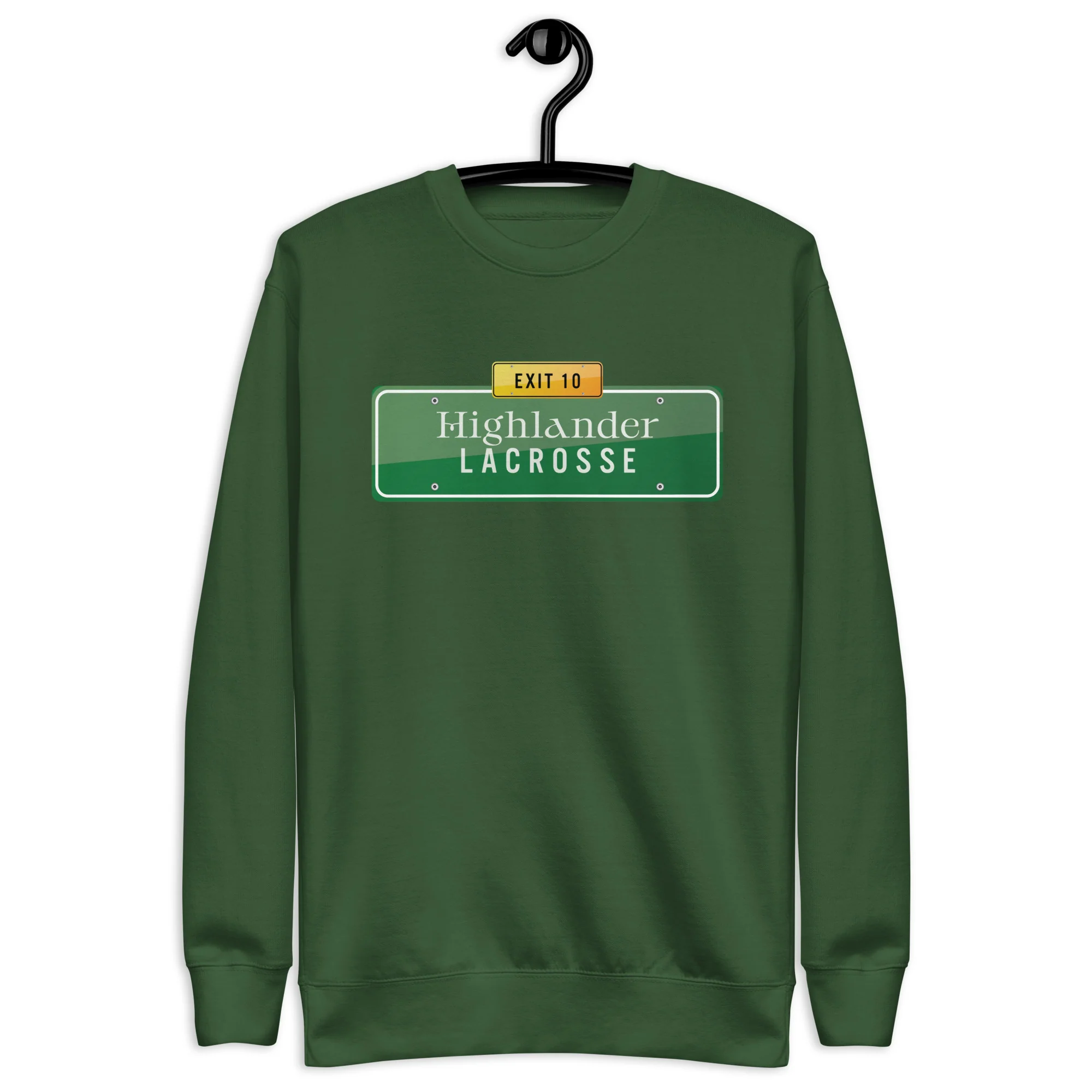 Exit 10 Highlander Unisex Premium Sweatshirt - Image 3