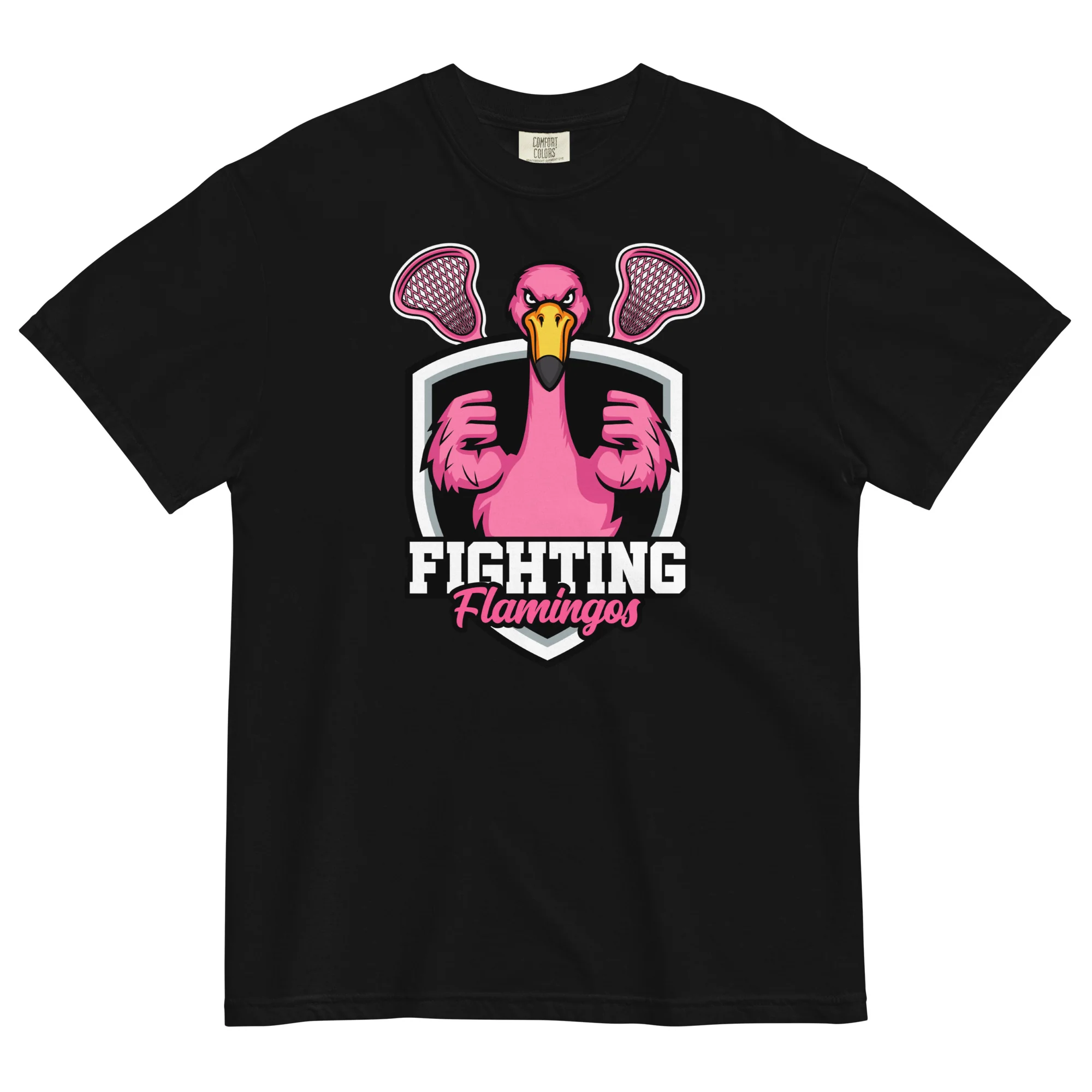 Flamingos Unisex garment-dyed heavyweight t-shirt