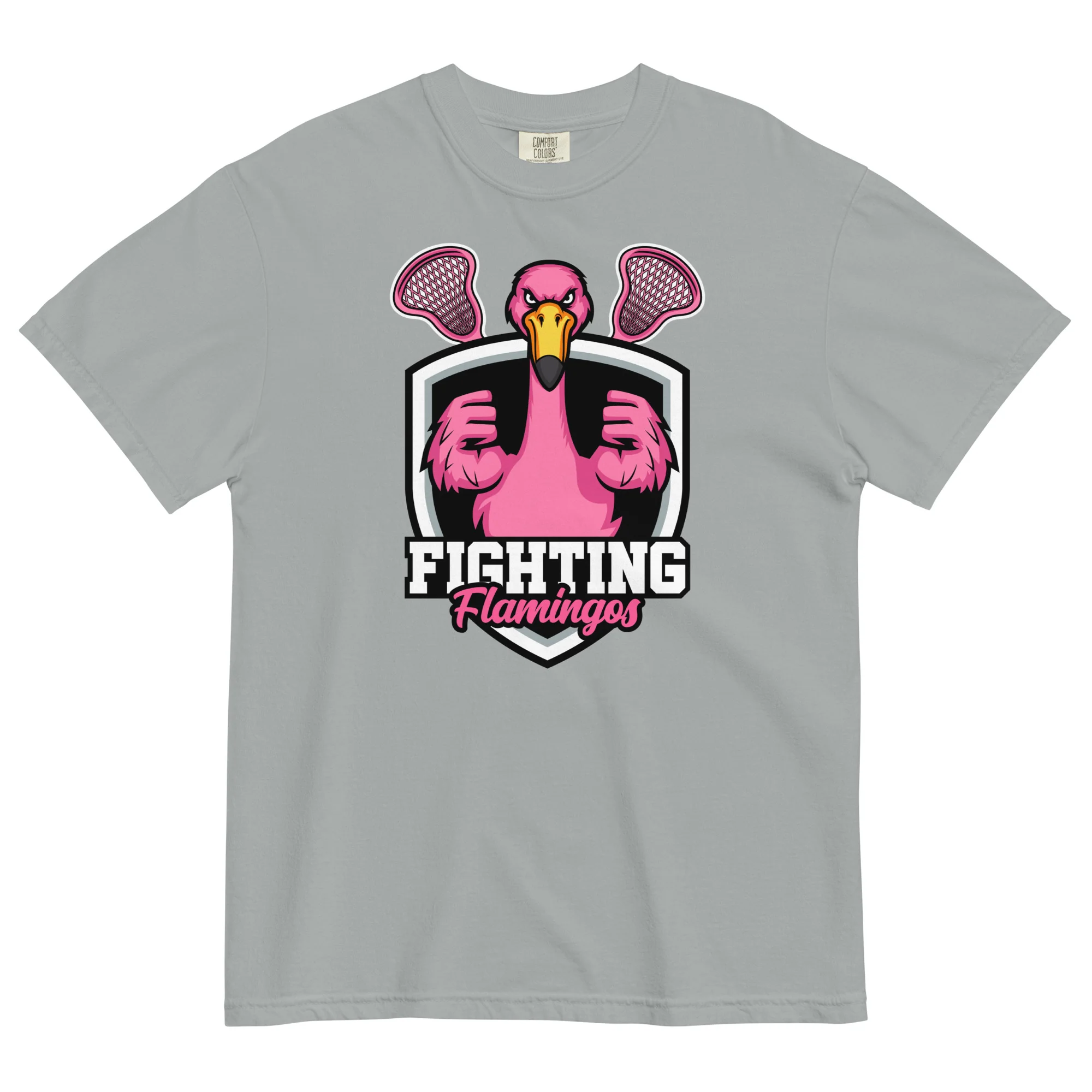 Flamingos Unisex garment-dyed heavyweight t-shirt - Image 3