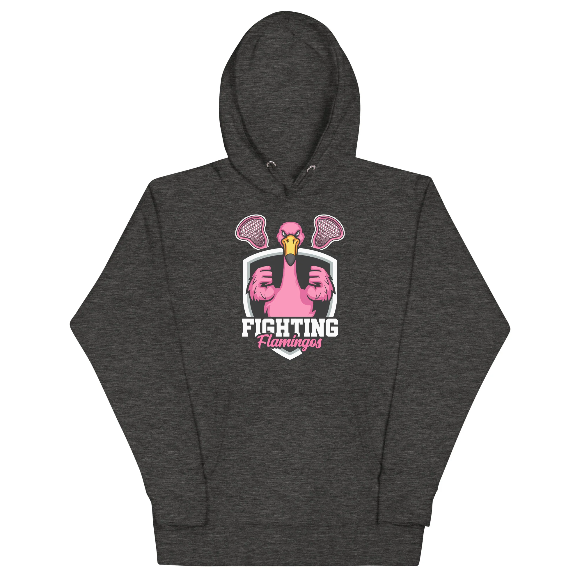 Flamingos Unisex Hoodie - Image 3