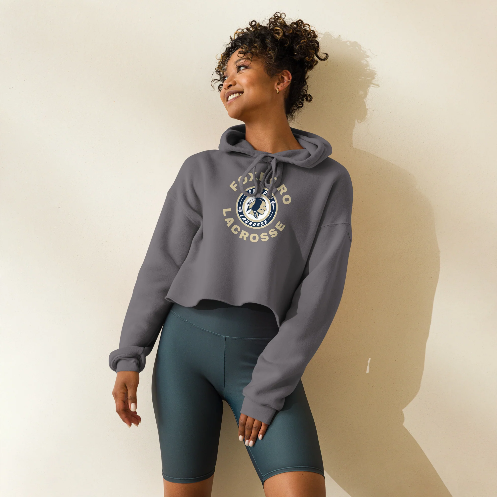 Foxboro Crop Hoodie - Image 2