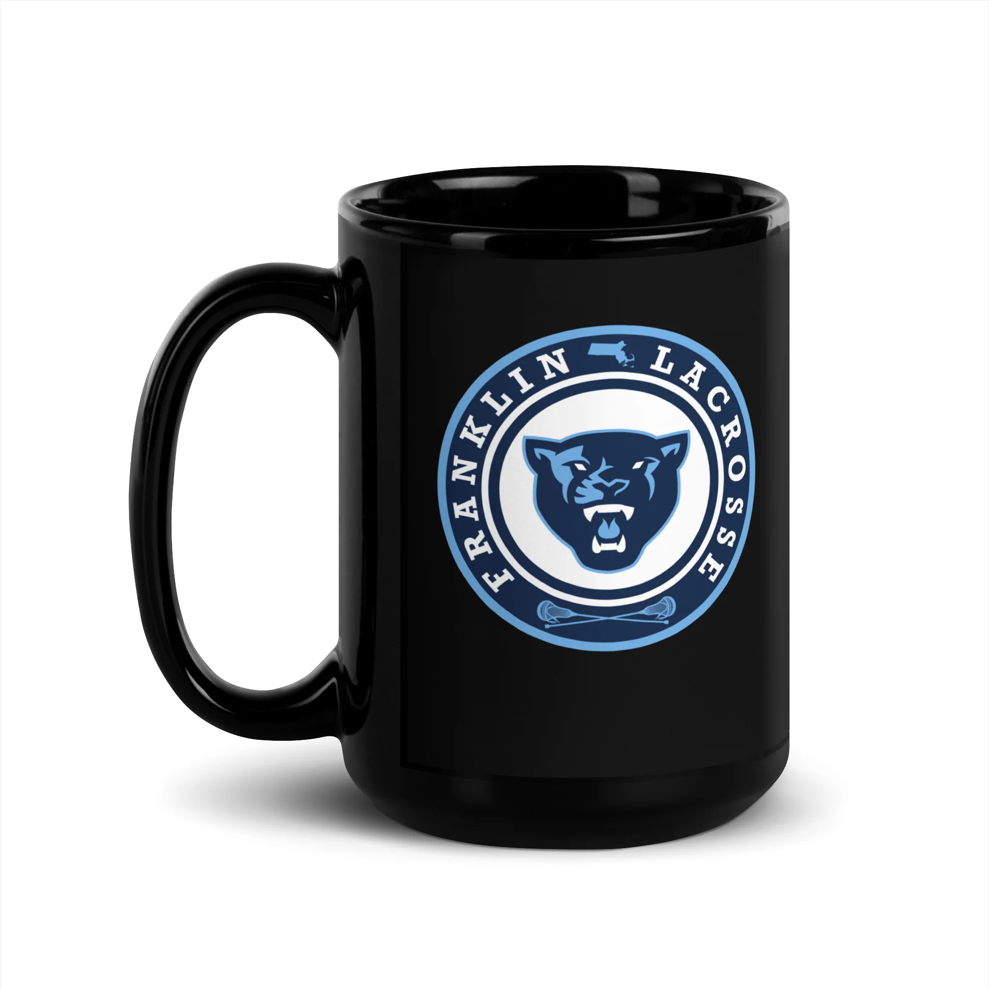 Franklin Black Glossy Mug - Image 4